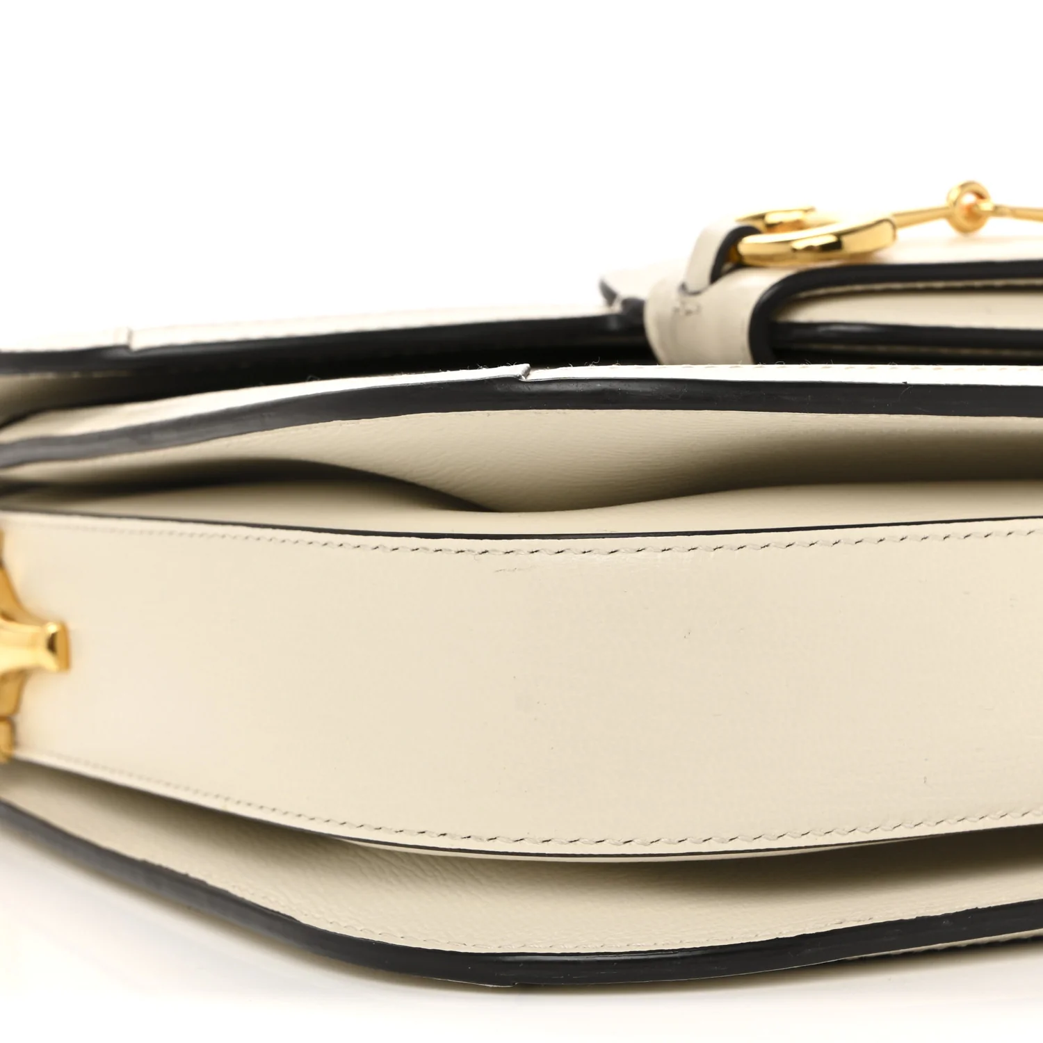 GG Supreme Monogram Horsebit 1955 Shoulder Bag Beige Mystic White - Image 9