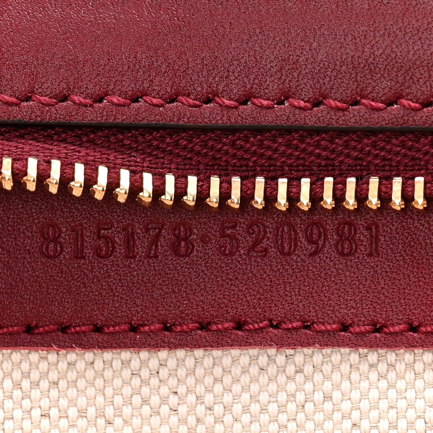 GG Supreme Monogram Horsebit 1955 Soft Small Shoulder Bag Beige Ebony Rosso Ancora - Image 7