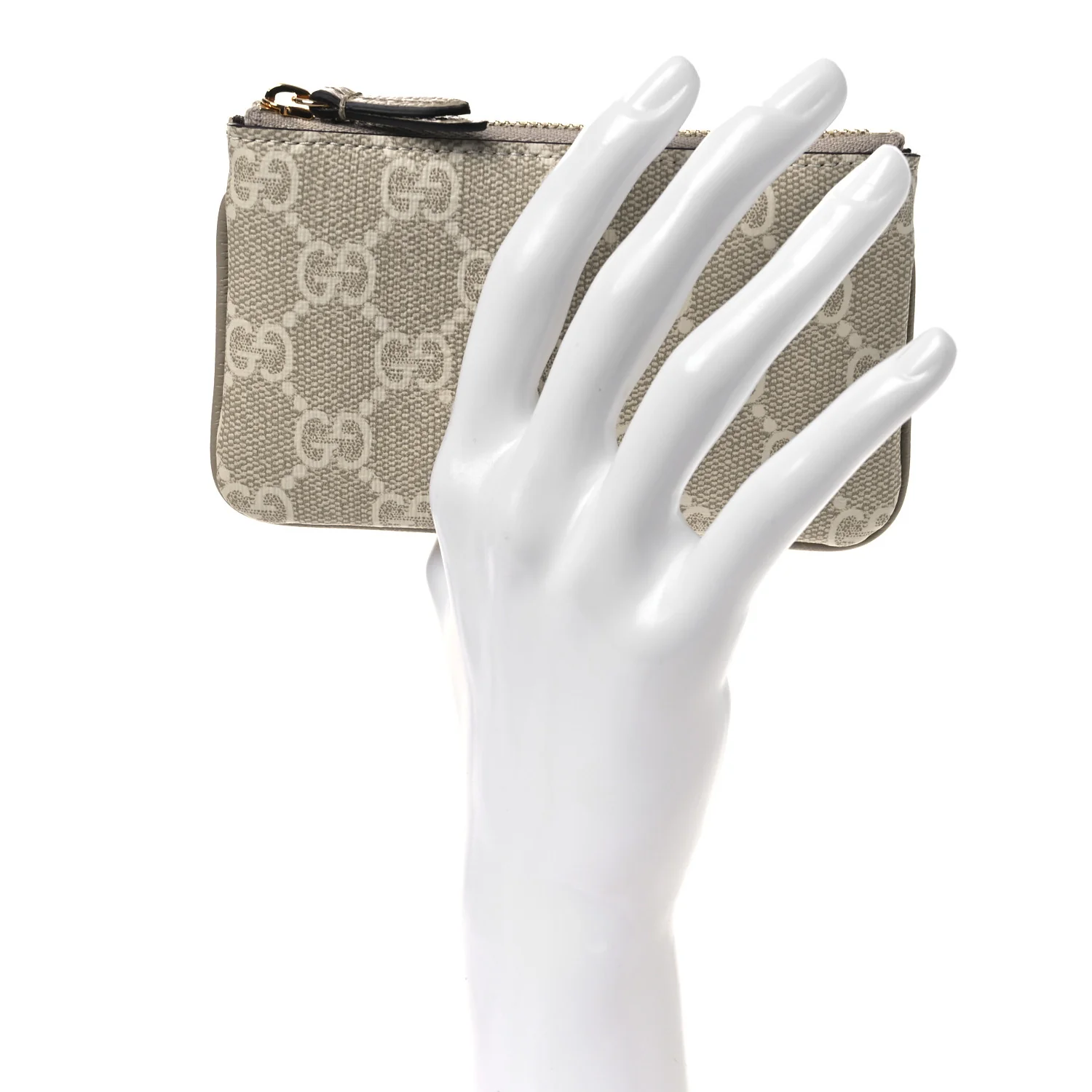 GG Supreme Monogram Key Case Beige Mystic White Oatmeal - Image 2