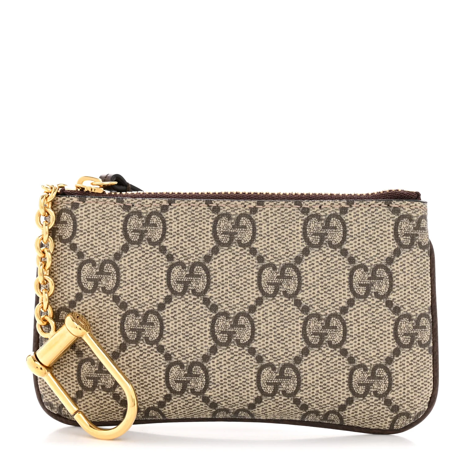GG Supreme Monogram Key Case Brown