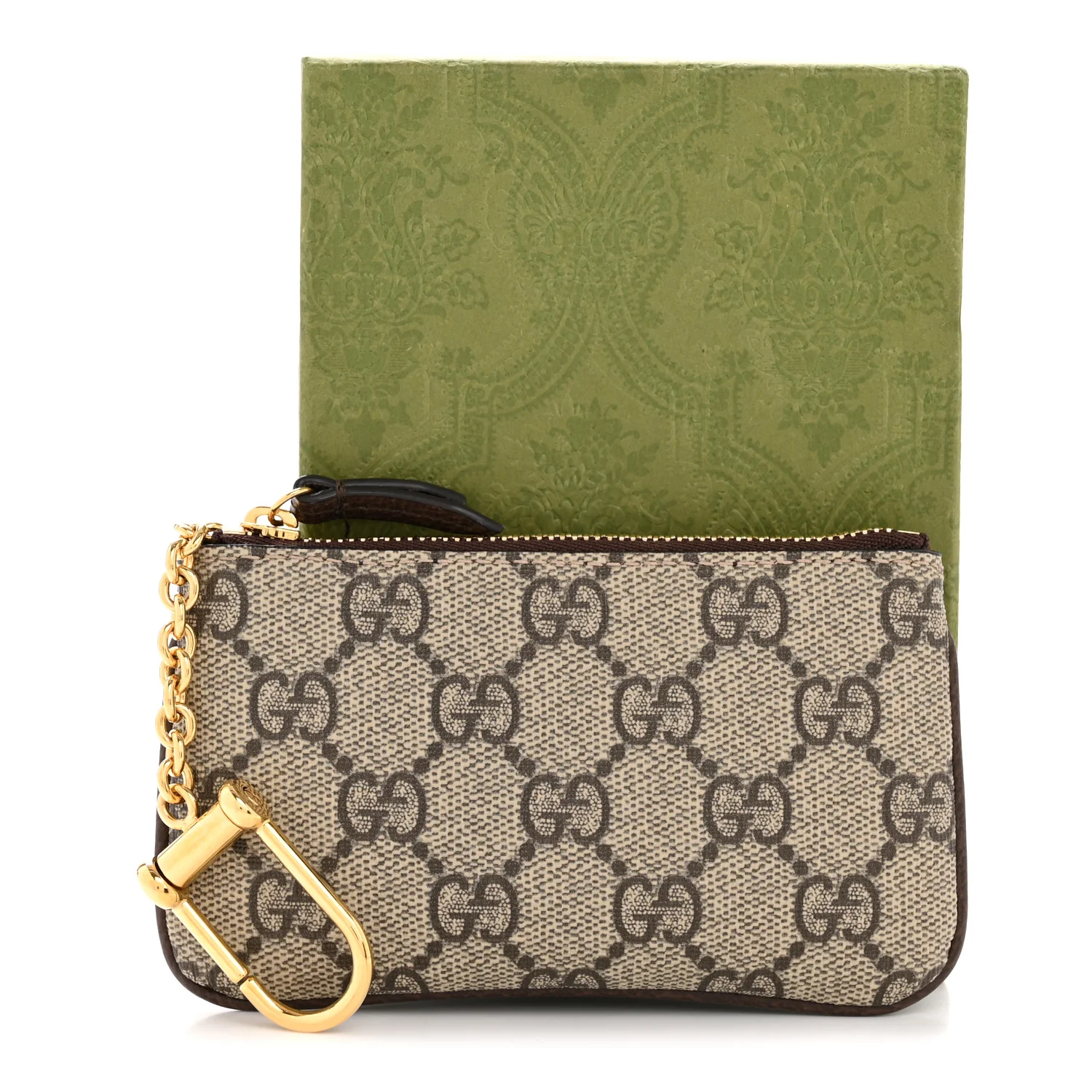 GG Supreme Monogram Key Case Brown - Image 10