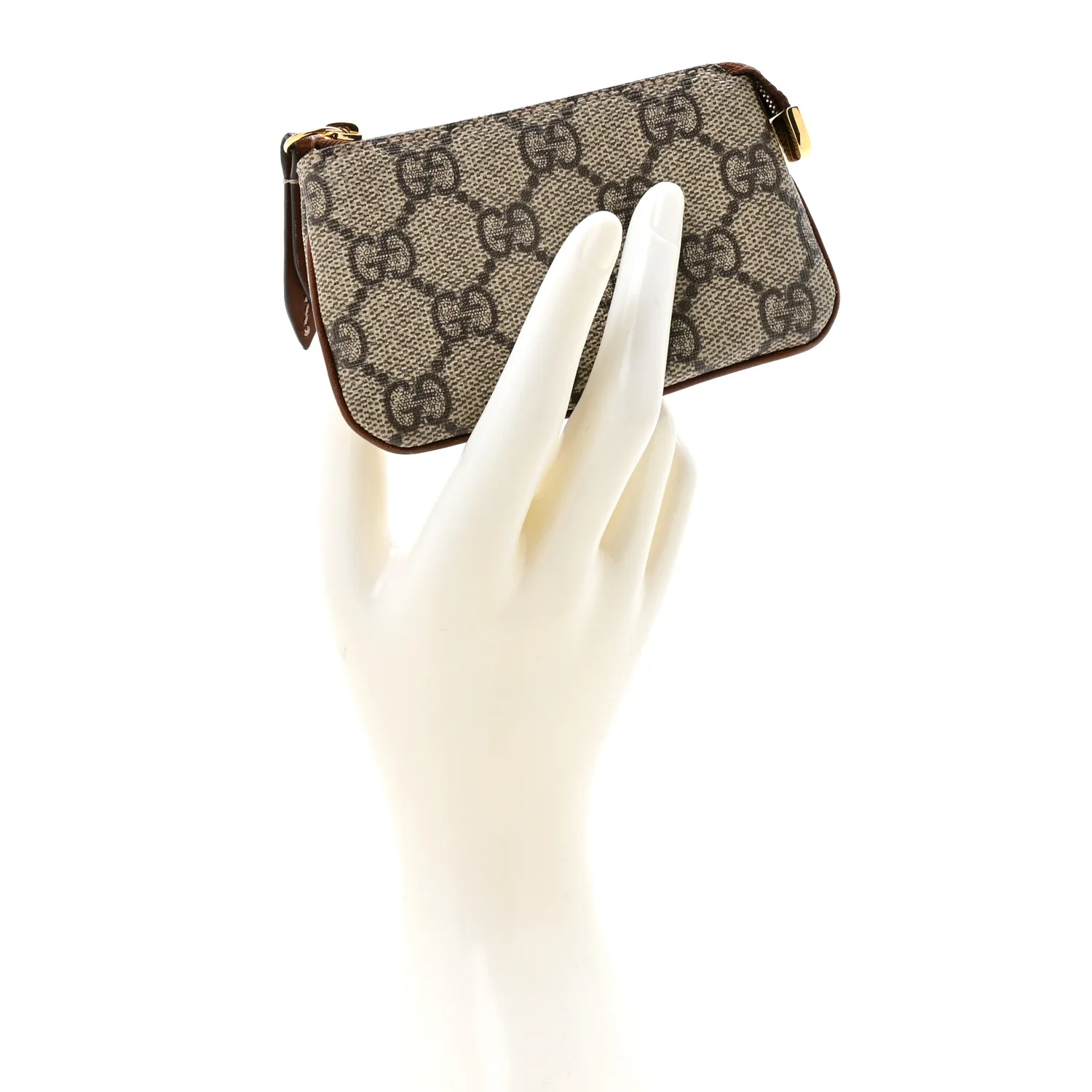 GG Supreme Monogram Key Case Brown - Image 2