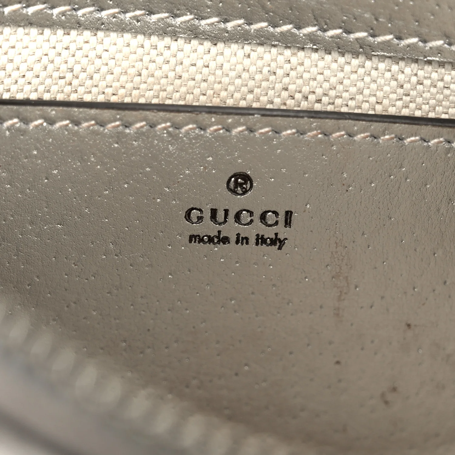 GG Supreme Monogram Lame Textured Dollar Calfskin Mini Ophidia Chain Bag Beige Ebony Silver - Image 6