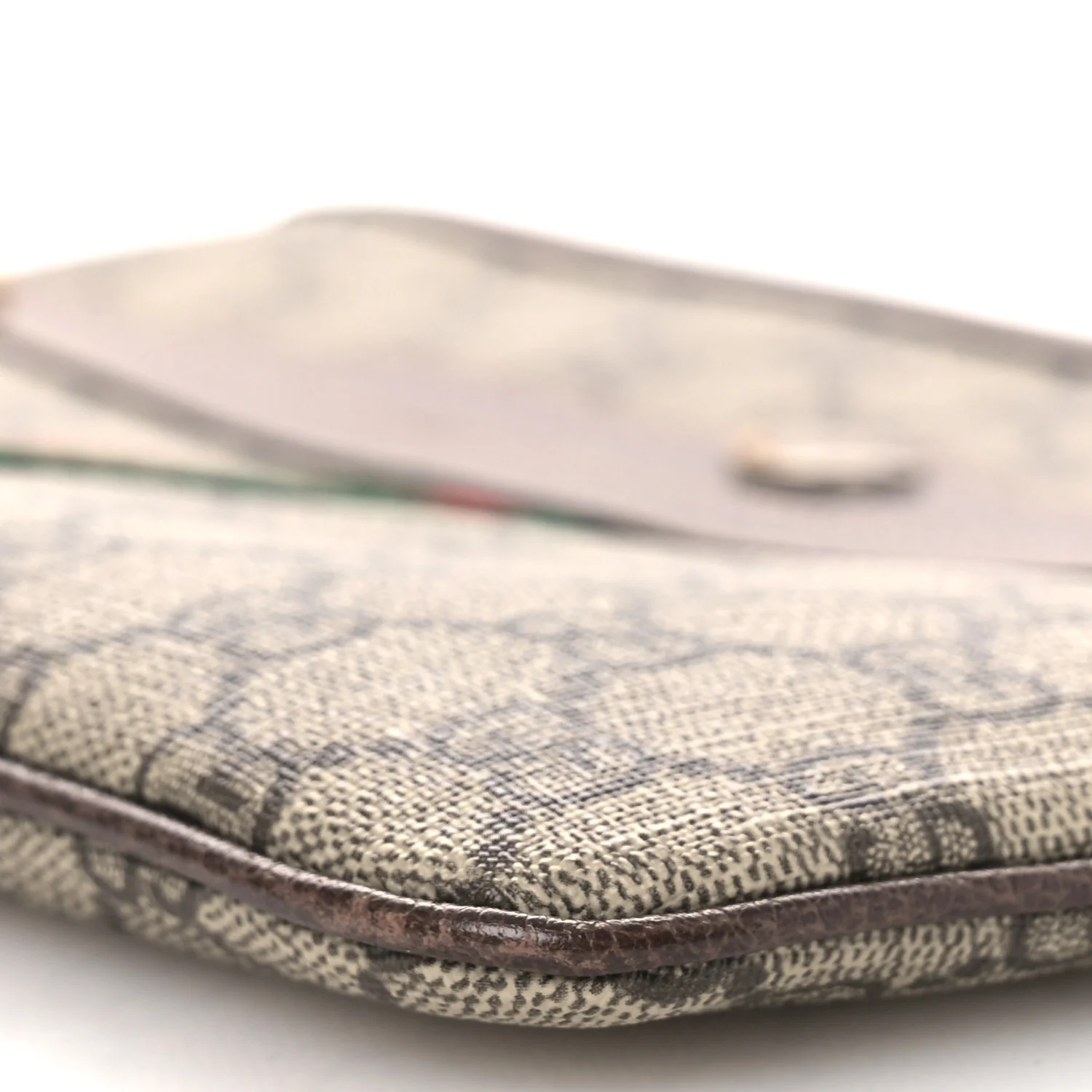 GG Supreme Monogram Large Ophidia Pouch Clutch Brown - Image 10