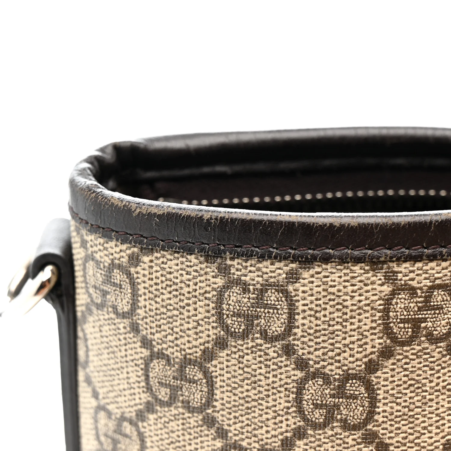 GG Supreme Monogram Large Shopping Tote Dark Brown - Image 15
