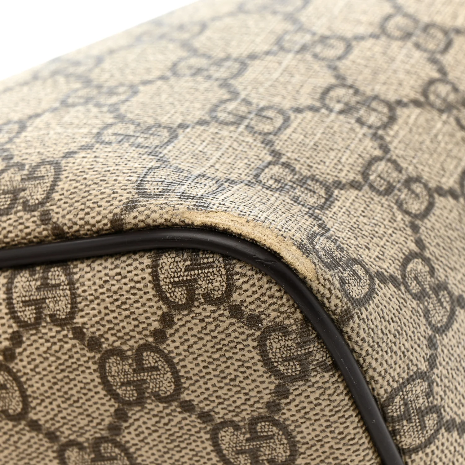GG Supreme Monogram Large Shopping Tote Dark Brown - Image 23