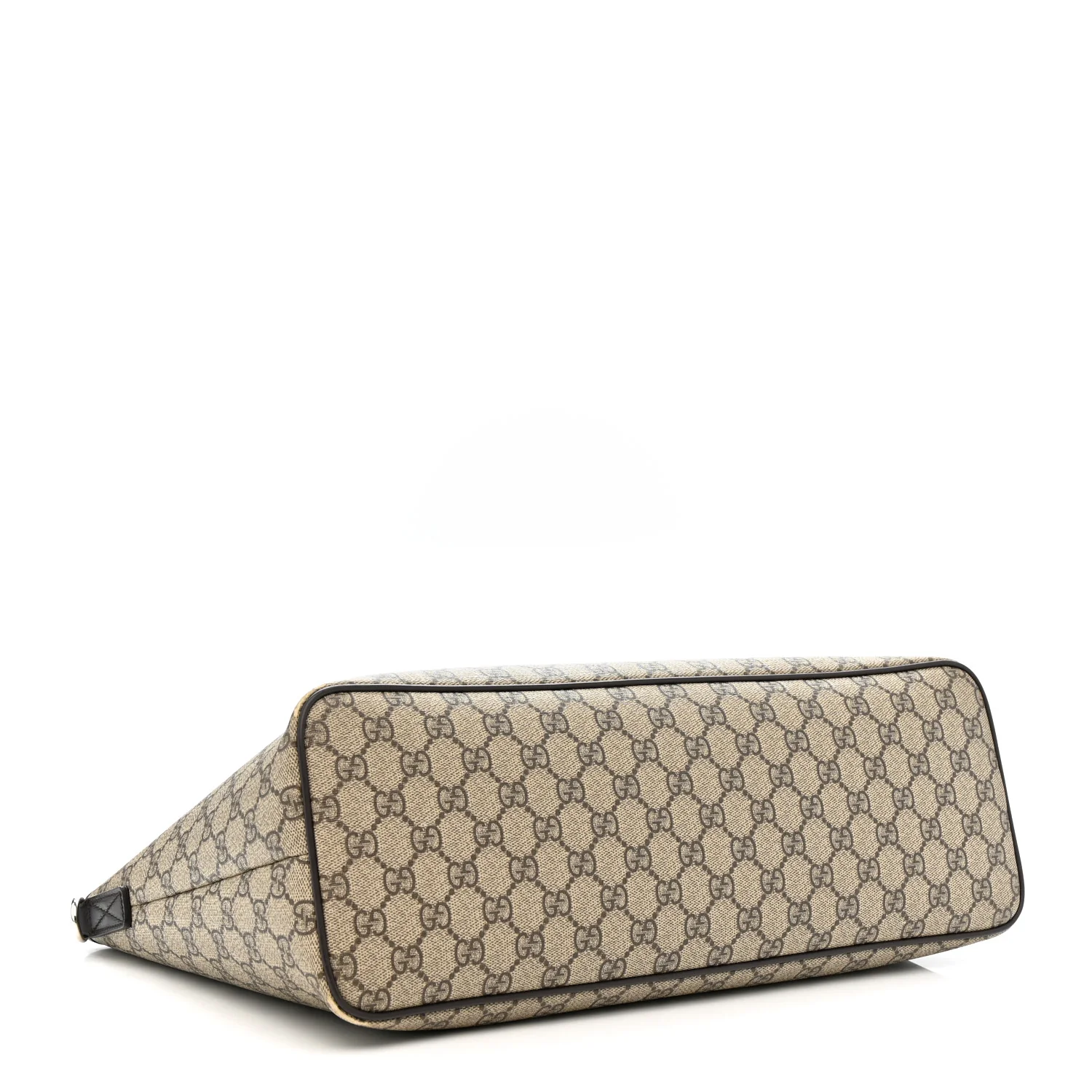 GG Supreme Monogram Large Shopping Tote Dark Brown - Image 4