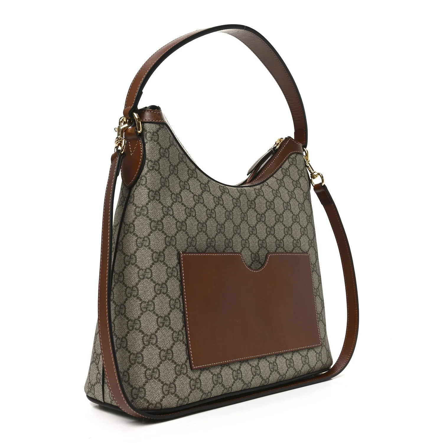 GG Supreme Monogram Linea A Hobo Brown - Image 3
