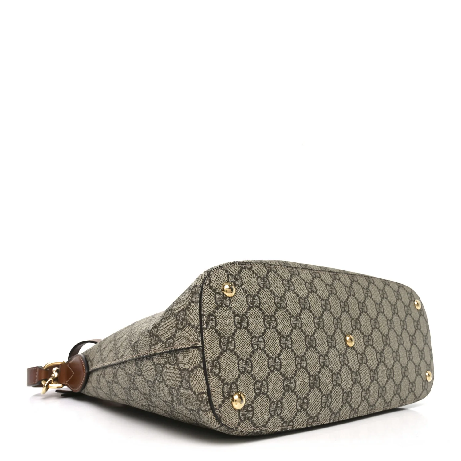 GG Supreme Monogram Linea A Hobo Brown - Image 4