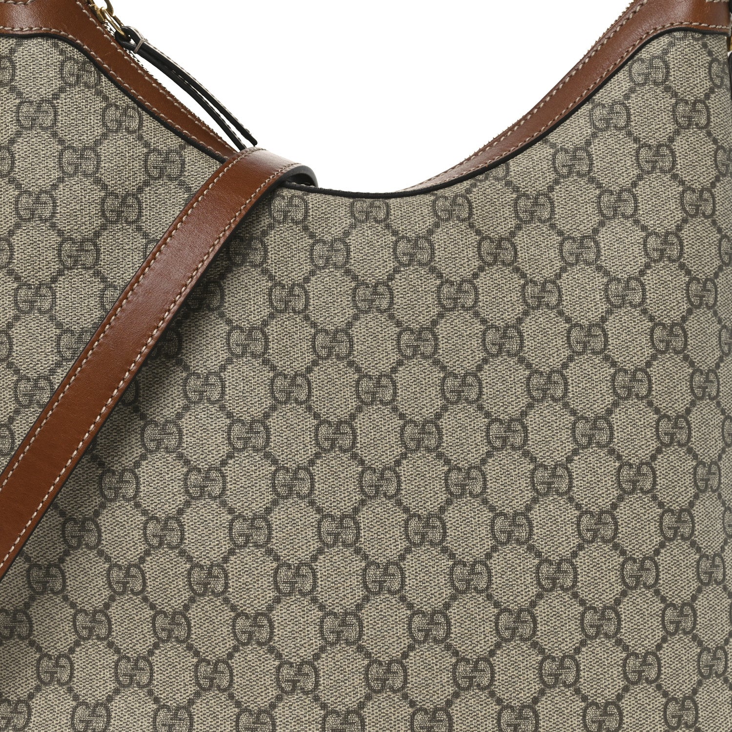 GG Supreme Monogram Linea A Hobo Brown - Image 8