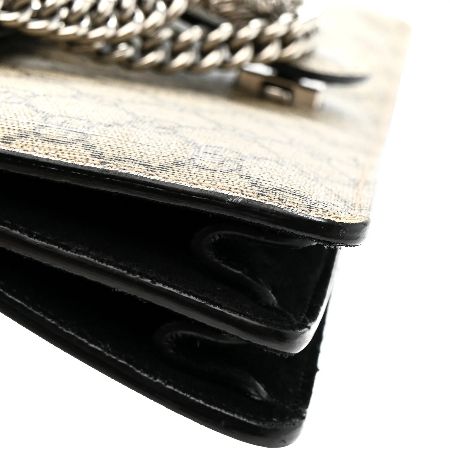 GG Supreme Monogram Medium Dionysus Shoulder Bag Black - Image 21