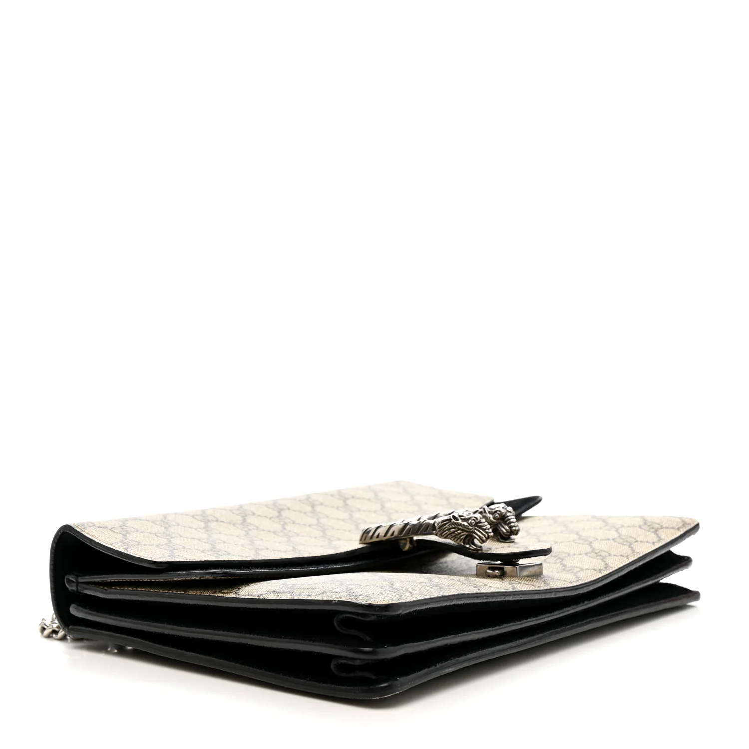 GG Supreme Monogram Medium Dionysus Shoulder Bag Black - Image 4
