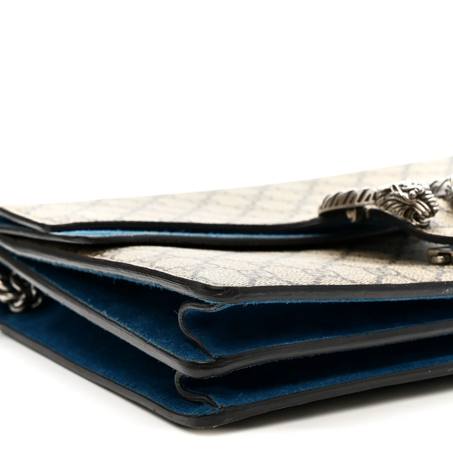 GG Supreme Monogram Medium Dionysus Shoulder Bag Blue - Image 10