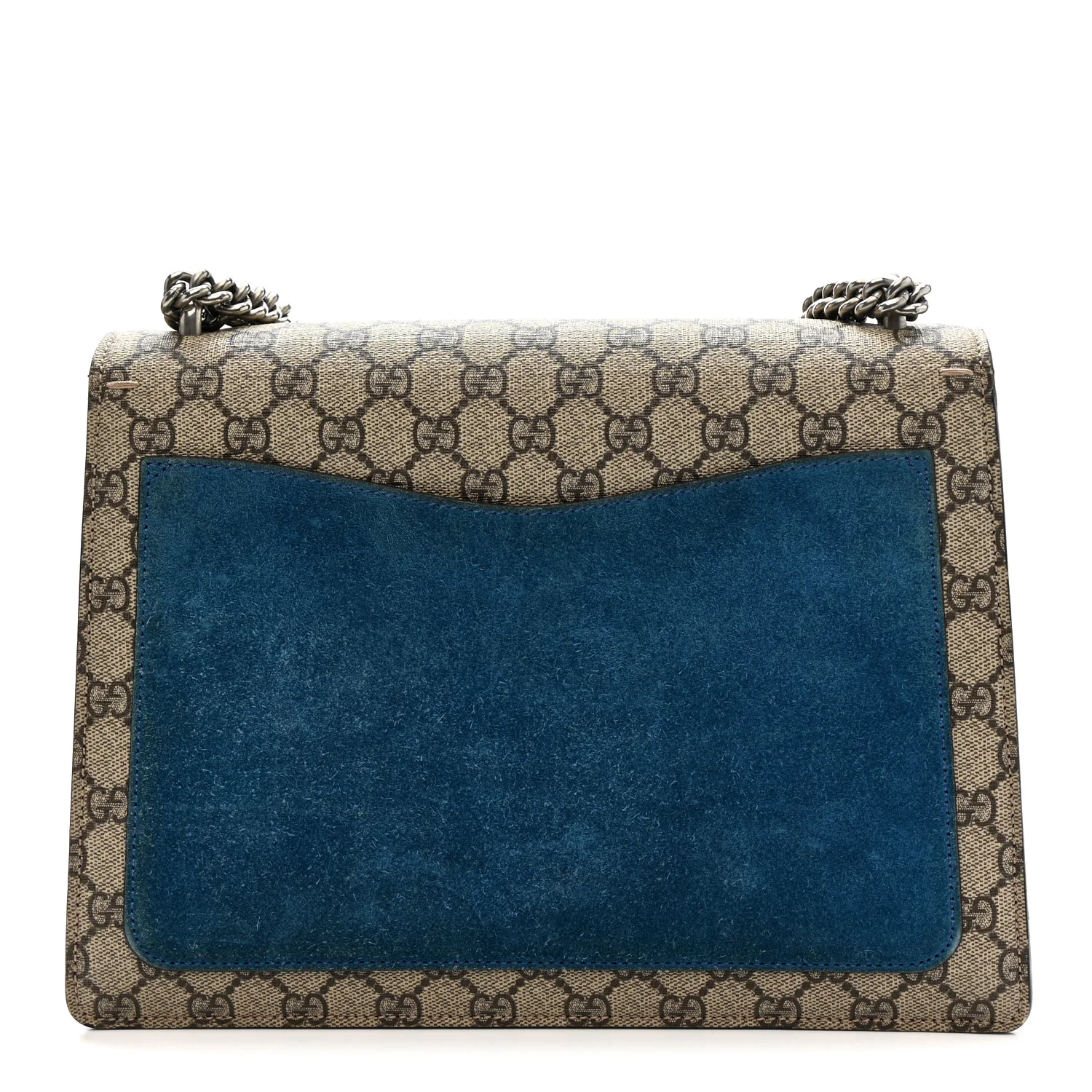 GG Supreme Monogram Medium Dionysus Shoulder Bag Blue - Image 19