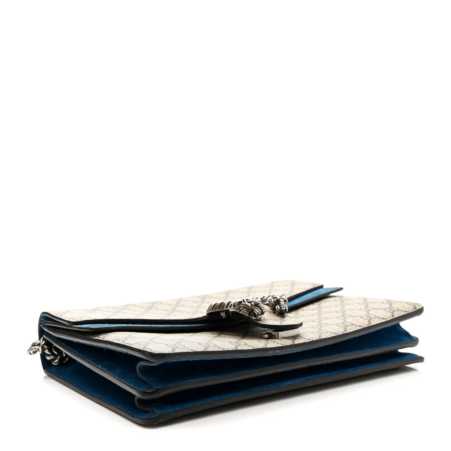 GG Supreme Monogram Medium Dionysus Shoulder Bag Blue - Image 4