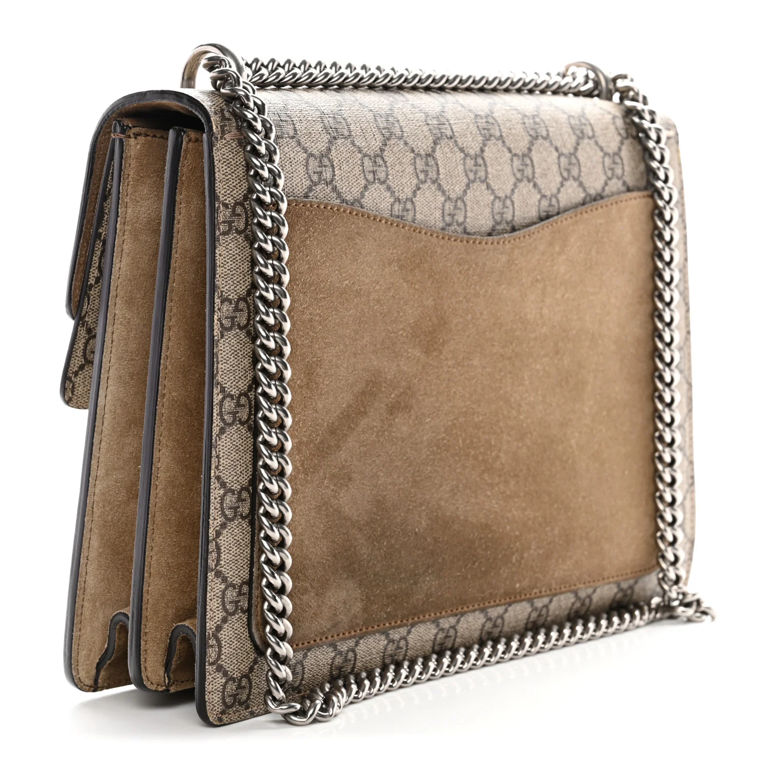 GG Supreme Monogram Medium Dionysus Shoulder Bag Taupe - Image 3