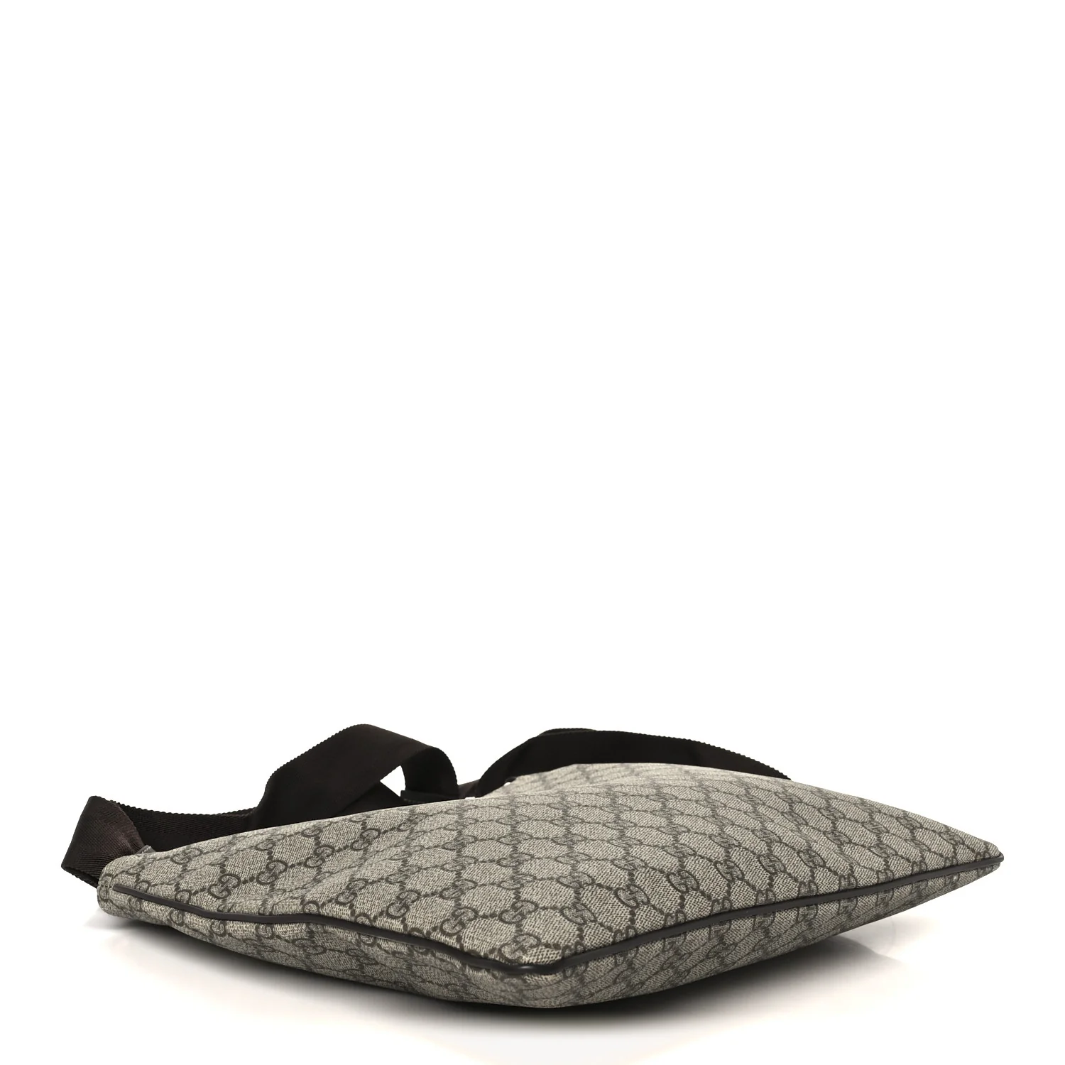 GG Supreme Monogram Medium Flat Messenger Bag Dark Brown - Image 4