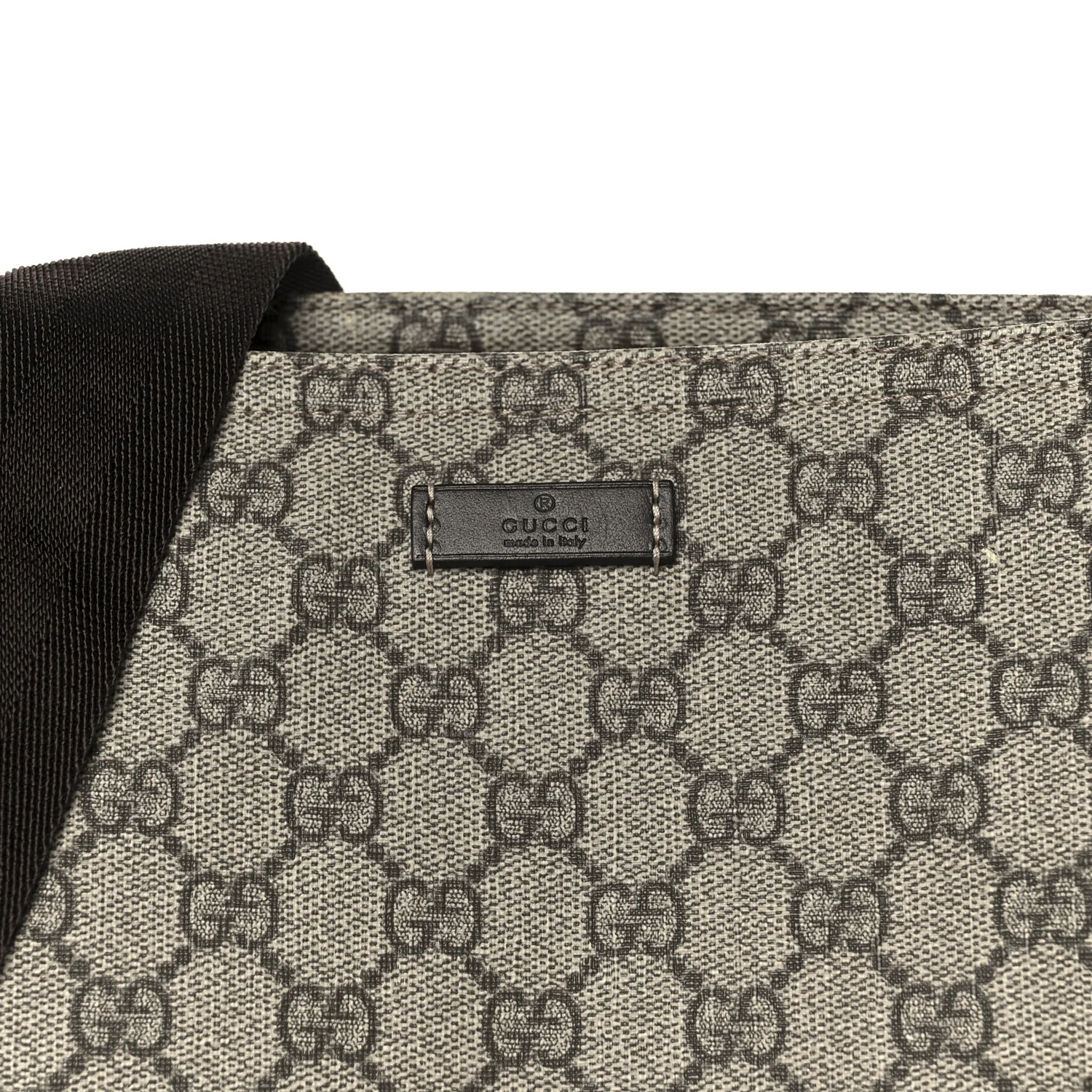 GG Supreme Monogram Medium Flat Messenger Bag Dark Brown - Image 8