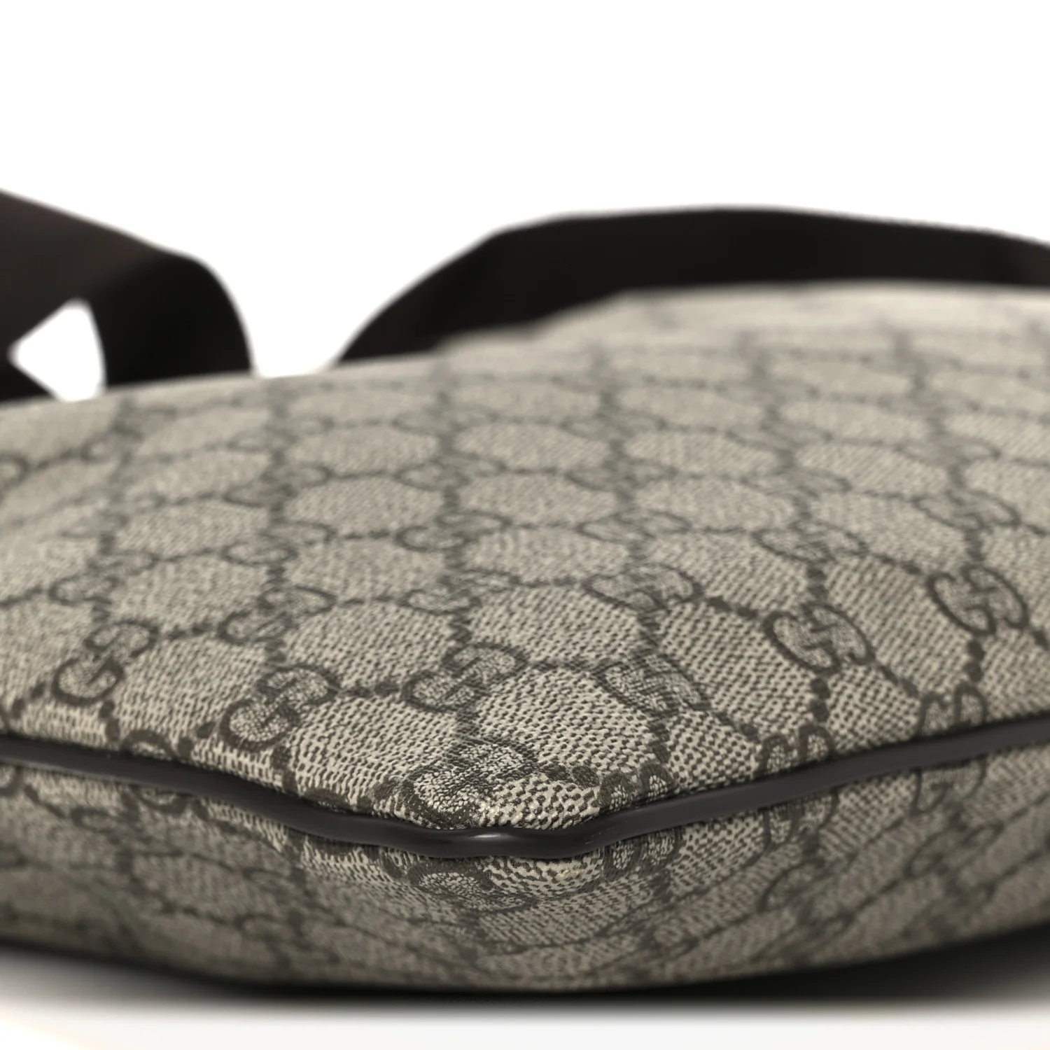 GG Supreme Monogram Medium Flat Messenger Bag Dark Brown - Image 9