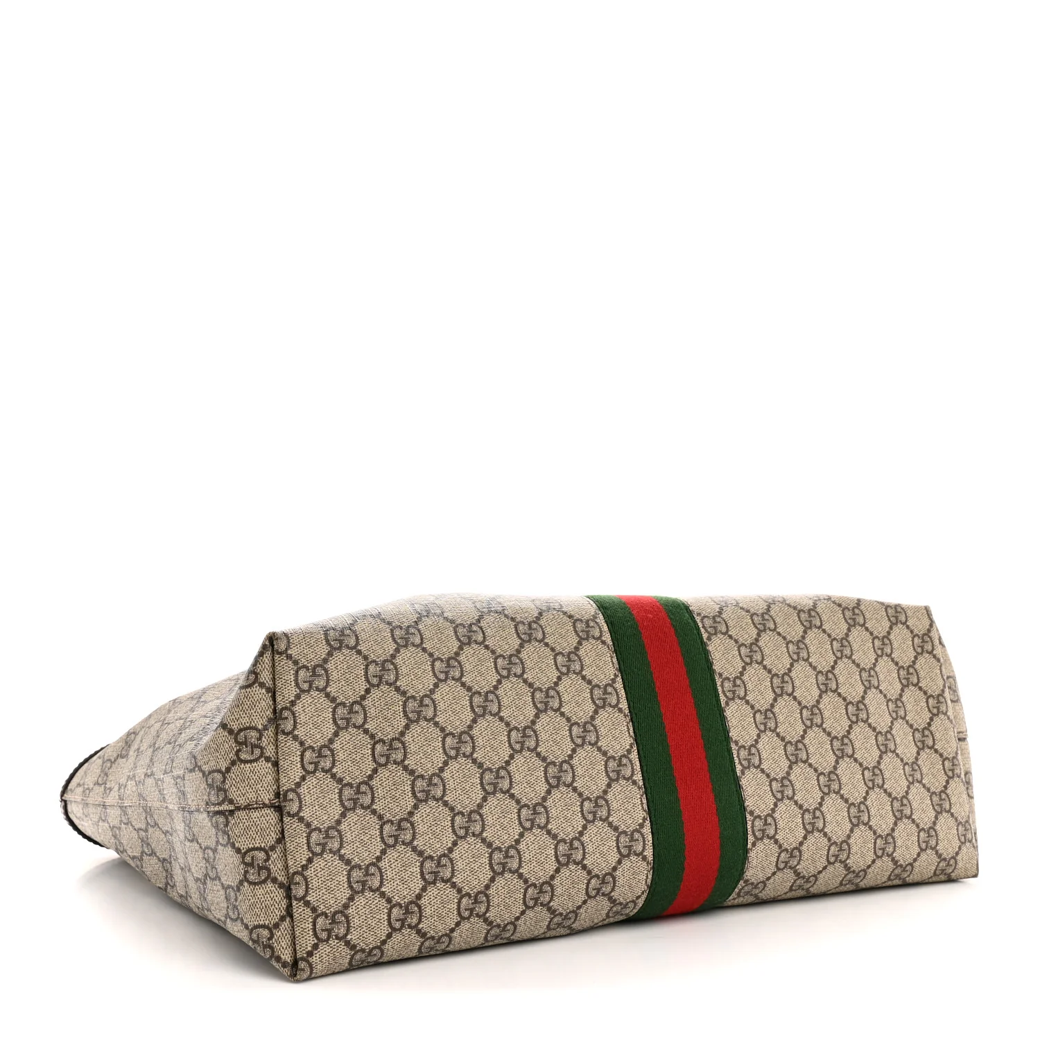 GG Supreme Monogram Medium Ophidia Shopping Tote Brown - Image 4