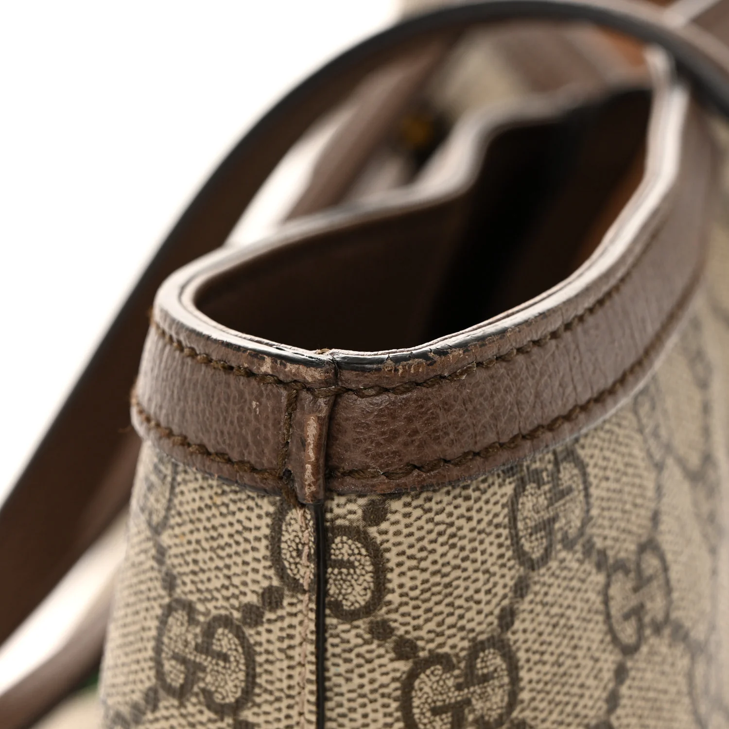 GG Supreme Monogram Medium Ophidia Shopping Tote Brown - Image 13