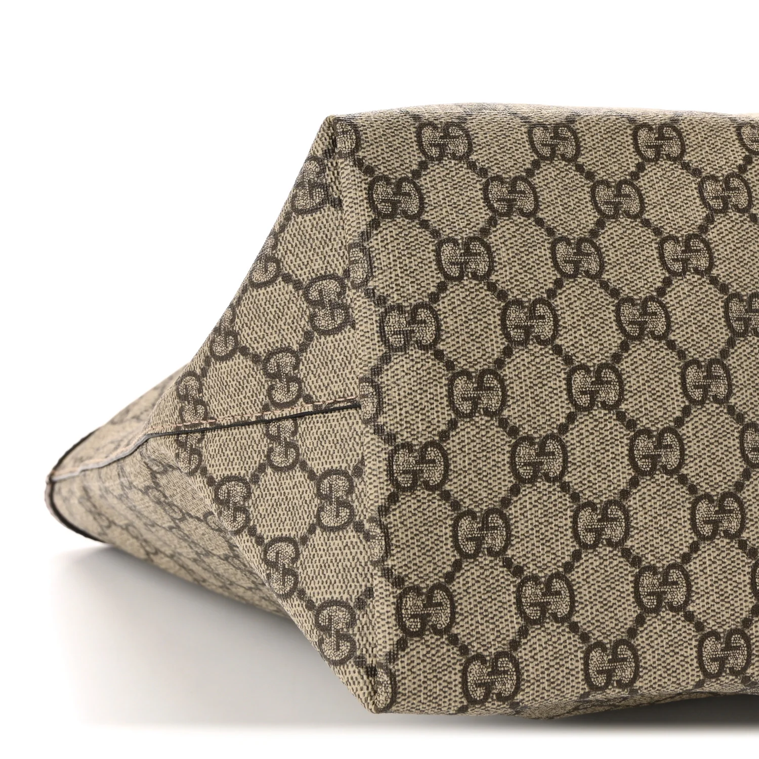 GG Supreme Monogram Medium Ophidia Shopping Tote Brown - Image 9
