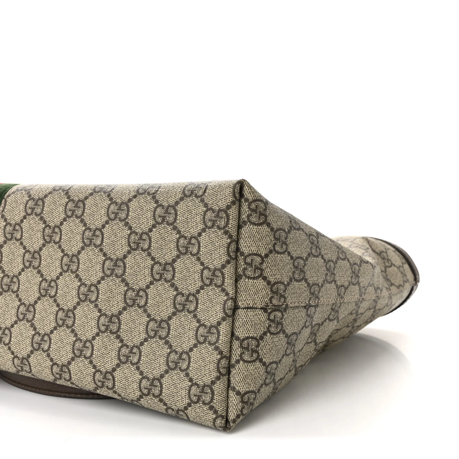 GG Supreme Monogram Medium Ophidia Shopping Tote Brown - Image 10