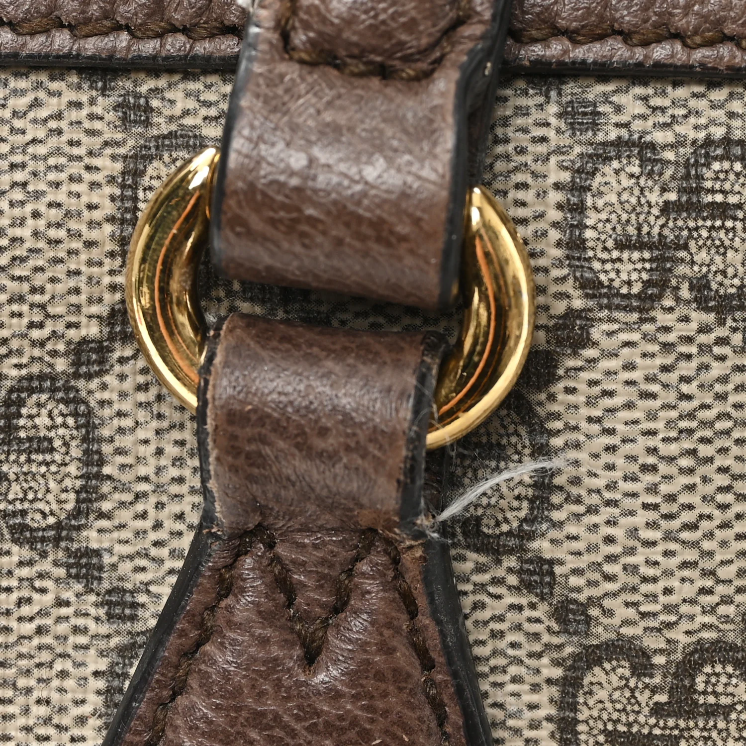 GG Supreme Monogram Medium Ophidia Shopping Tote Brown - Image 12