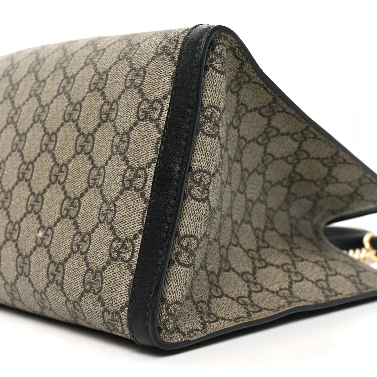GG Supreme Monogram Medium Padlock Tote Black - Image 10