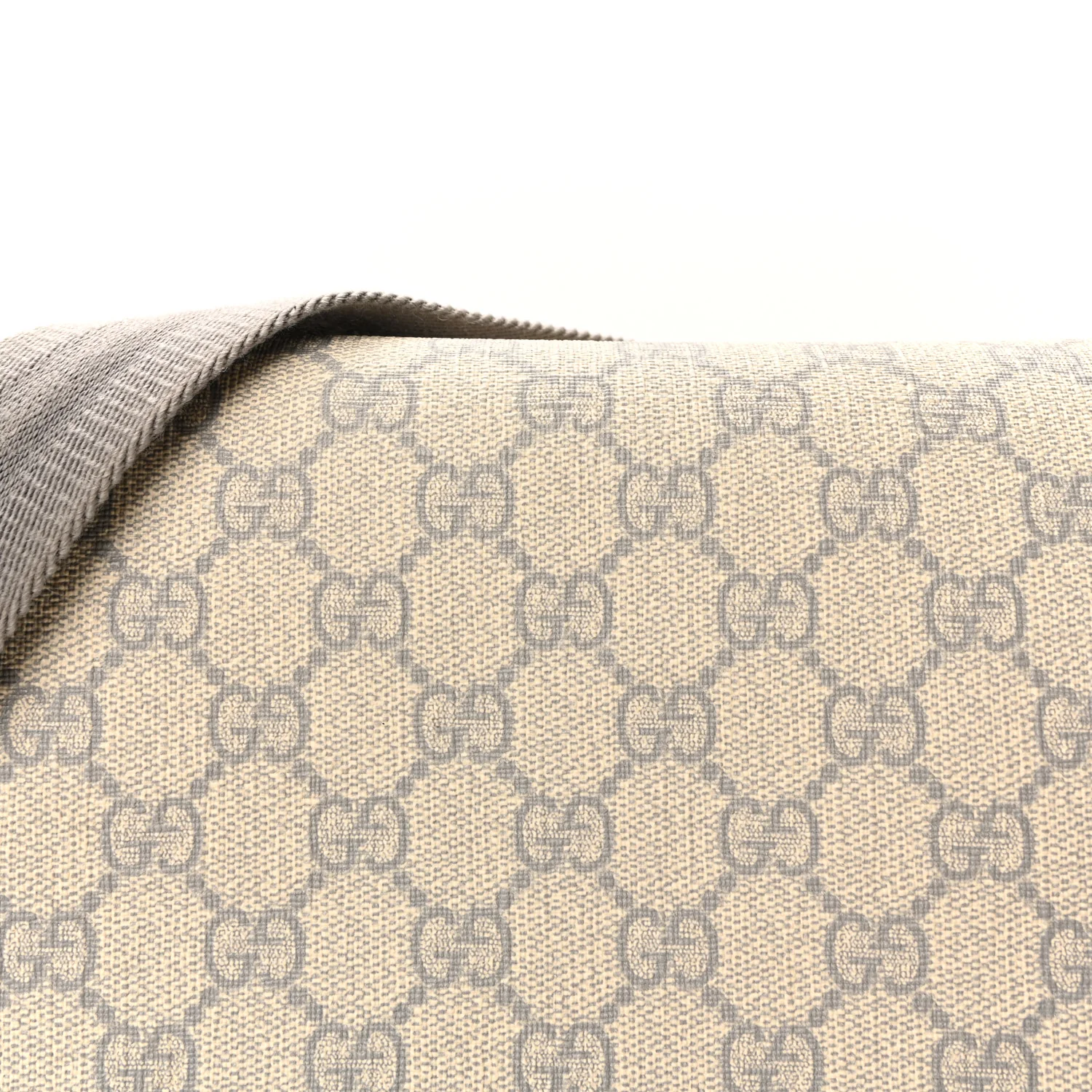 GG Supreme Monogram Messenger Diaper Bag Ecru Grigio - Image 15