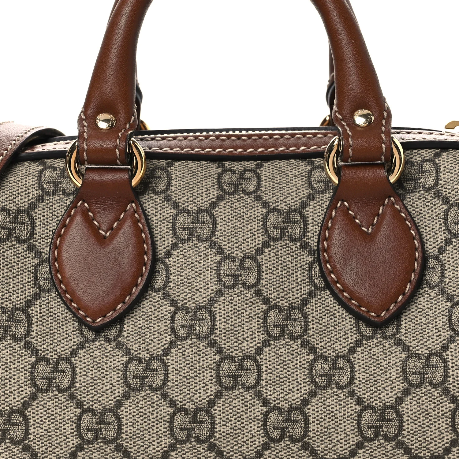 GG Supreme Monogram Mini Boston Beige Tuscany - Image 8