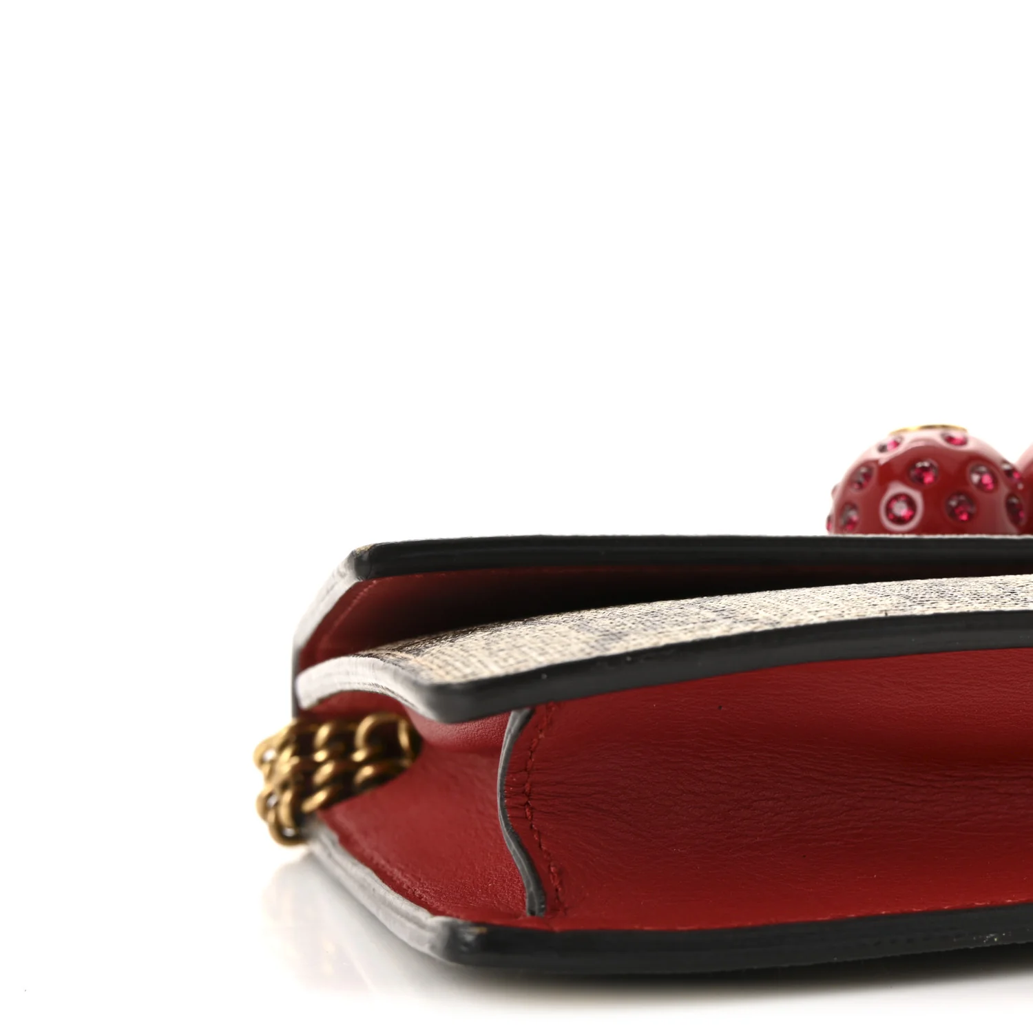 GG Supreme Monogram Mini Cherry Chain Bag - Image 8