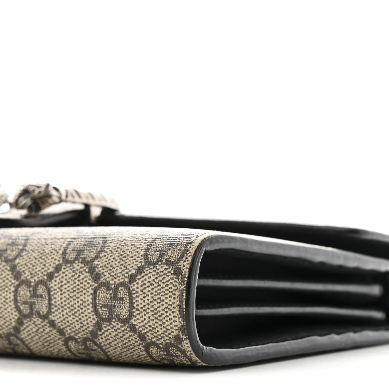 GG Supreme Monogram Mini Dionysus Chain Wallet Beige Black - Image 8