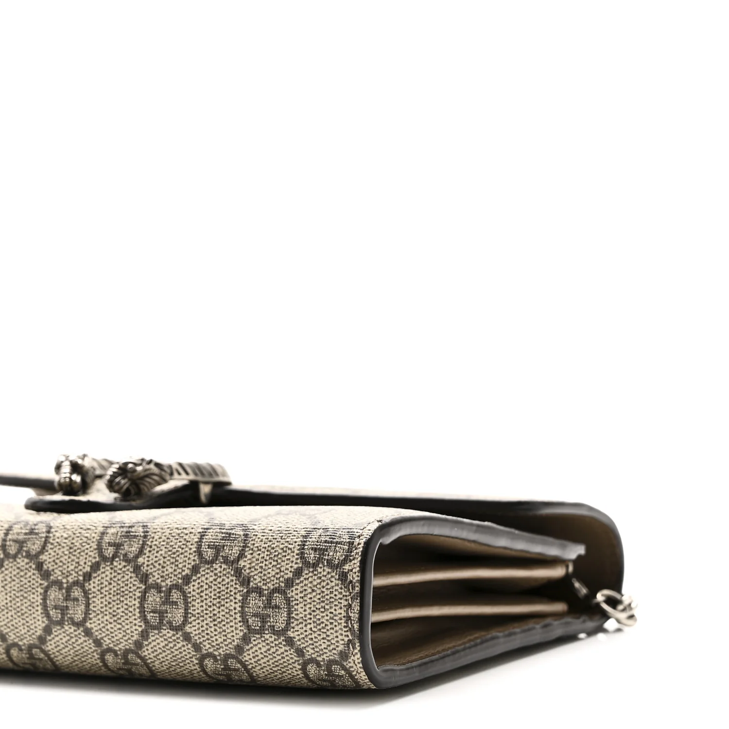 GG Supreme Monogram Mini Dionysus Chain Wallet Beige Taupe - Image 10