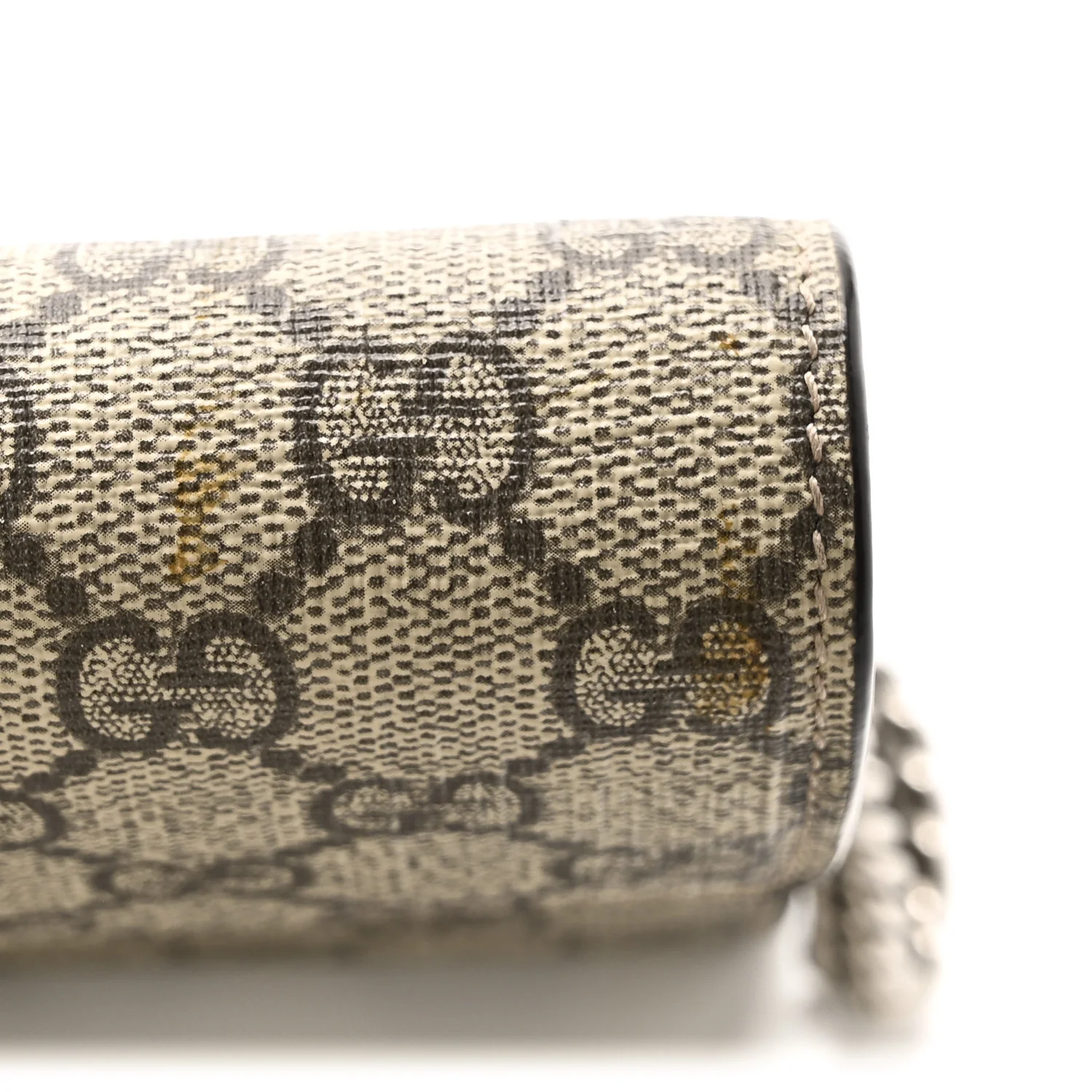 GG Supreme Monogram Mini Dionysus Chain Wallet Beige Taupe - Image 11