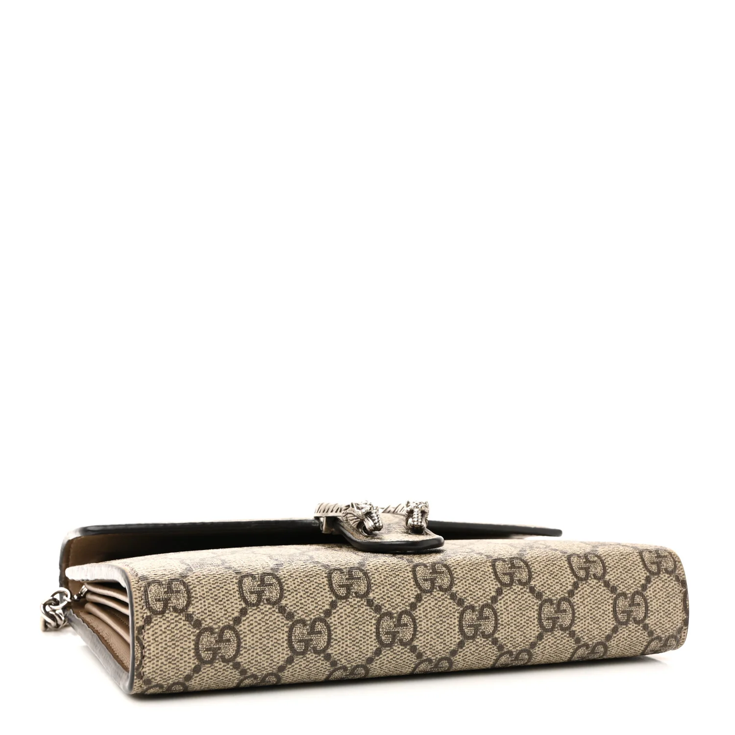 GG Supreme Monogram Mini Dionysus Chain Wallet Beige Taupe - Image 4