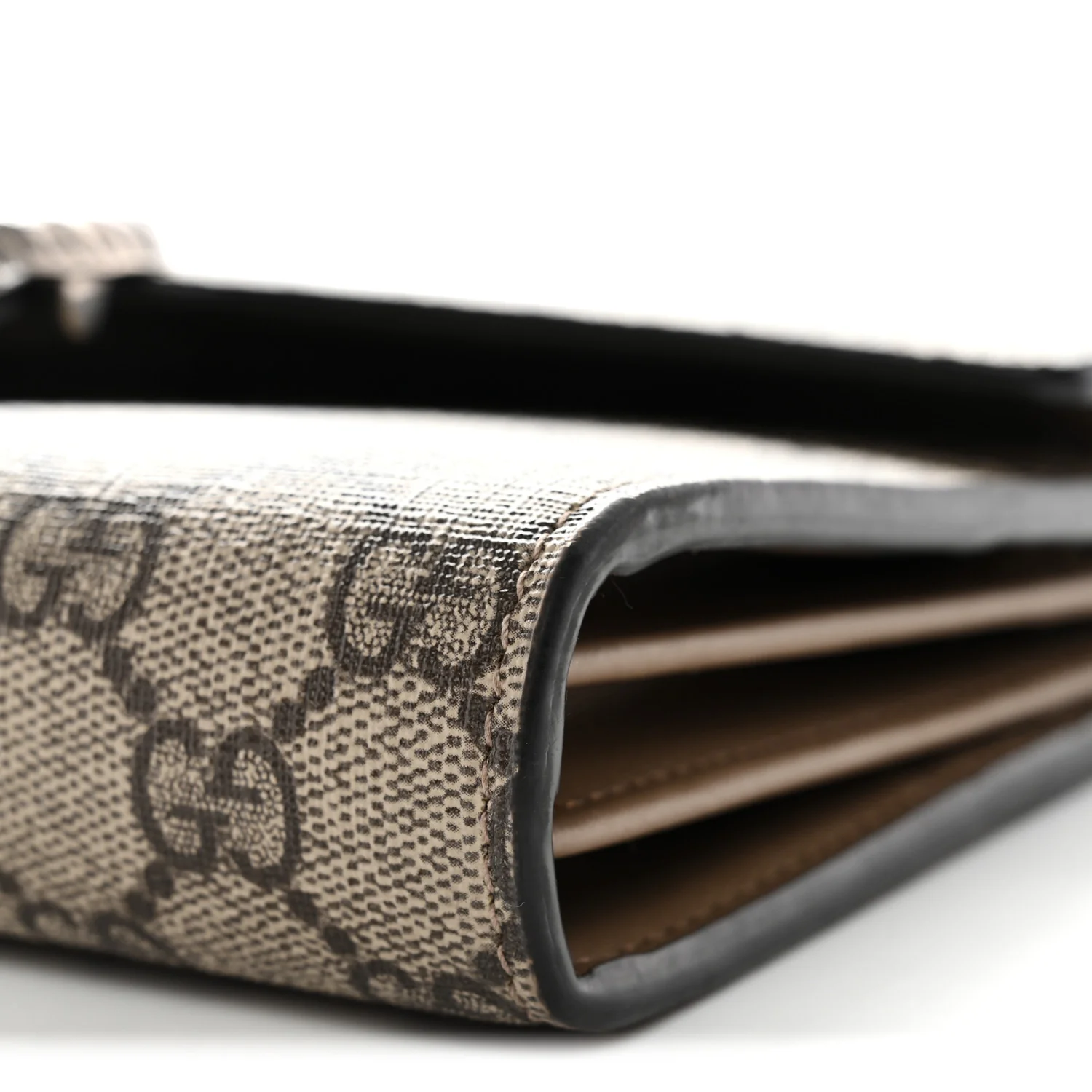 GG Supreme Monogram Mini Dionysus Chain Wallet Beige Taupe - Image 10