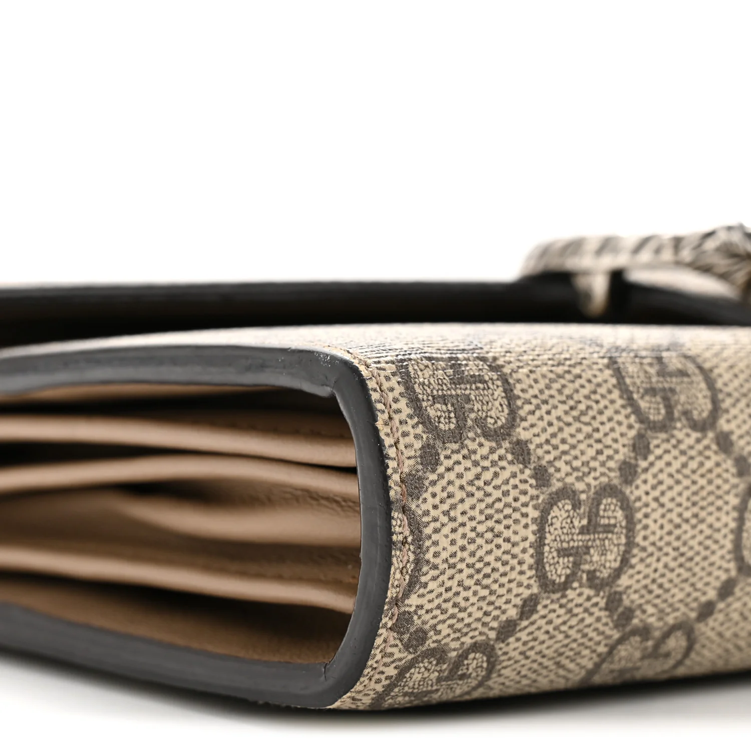 GG Supreme Monogram Mini Dionysus Chain Wallet Beige Taupe - Image 24