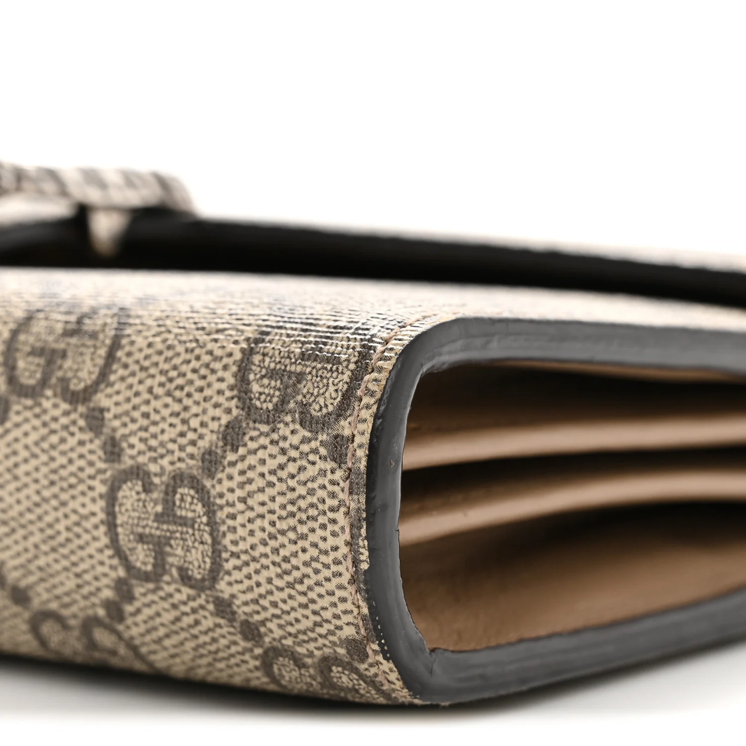 GG Supreme Monogram Mini Dionysus Chain Wallet Beige Taupe - Image 26