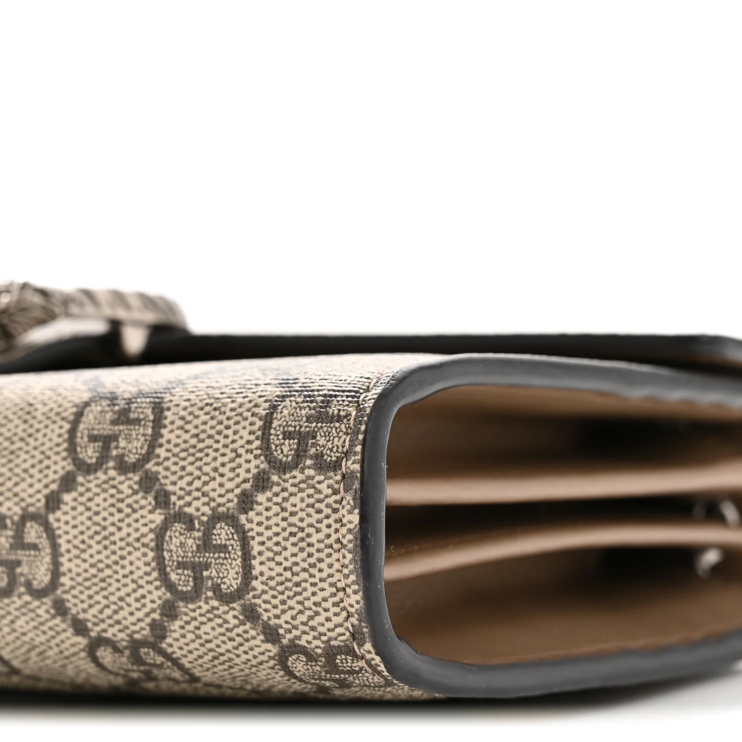 GG Supreme Monogram Mini Dionysus Chain Wallet Beige Taupe - Image 10