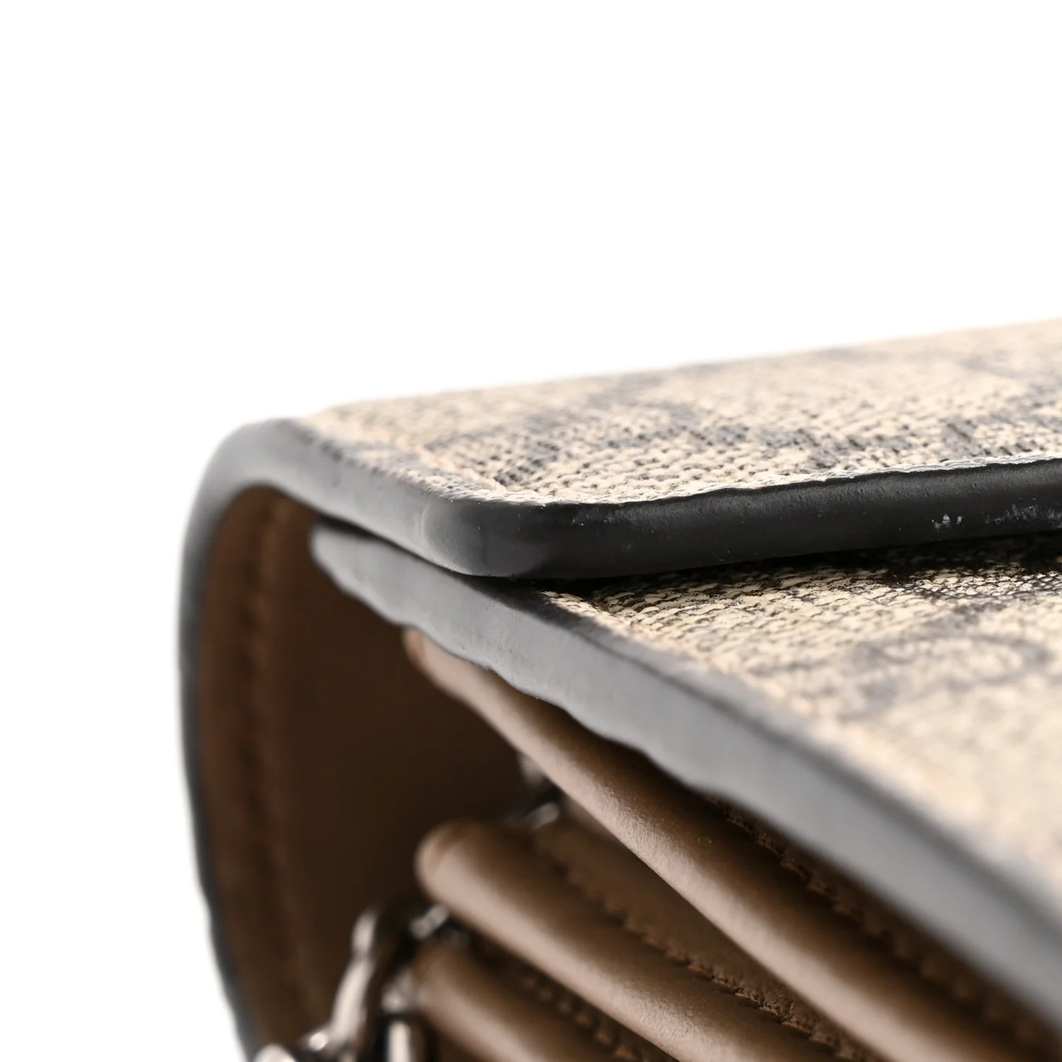 GG Supreme Monogram Mini Dionysus Chain Wallet Beige Taupe - Image 12