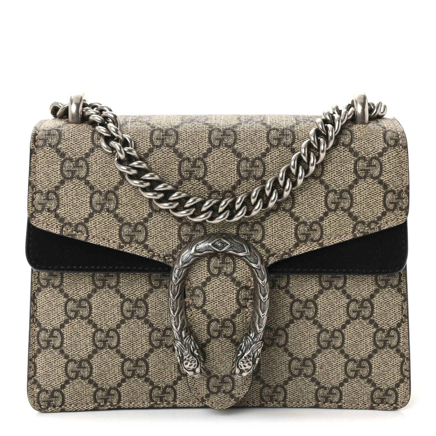 GG Supreme Monogram Mini Dionysus Shoulder Bag Black