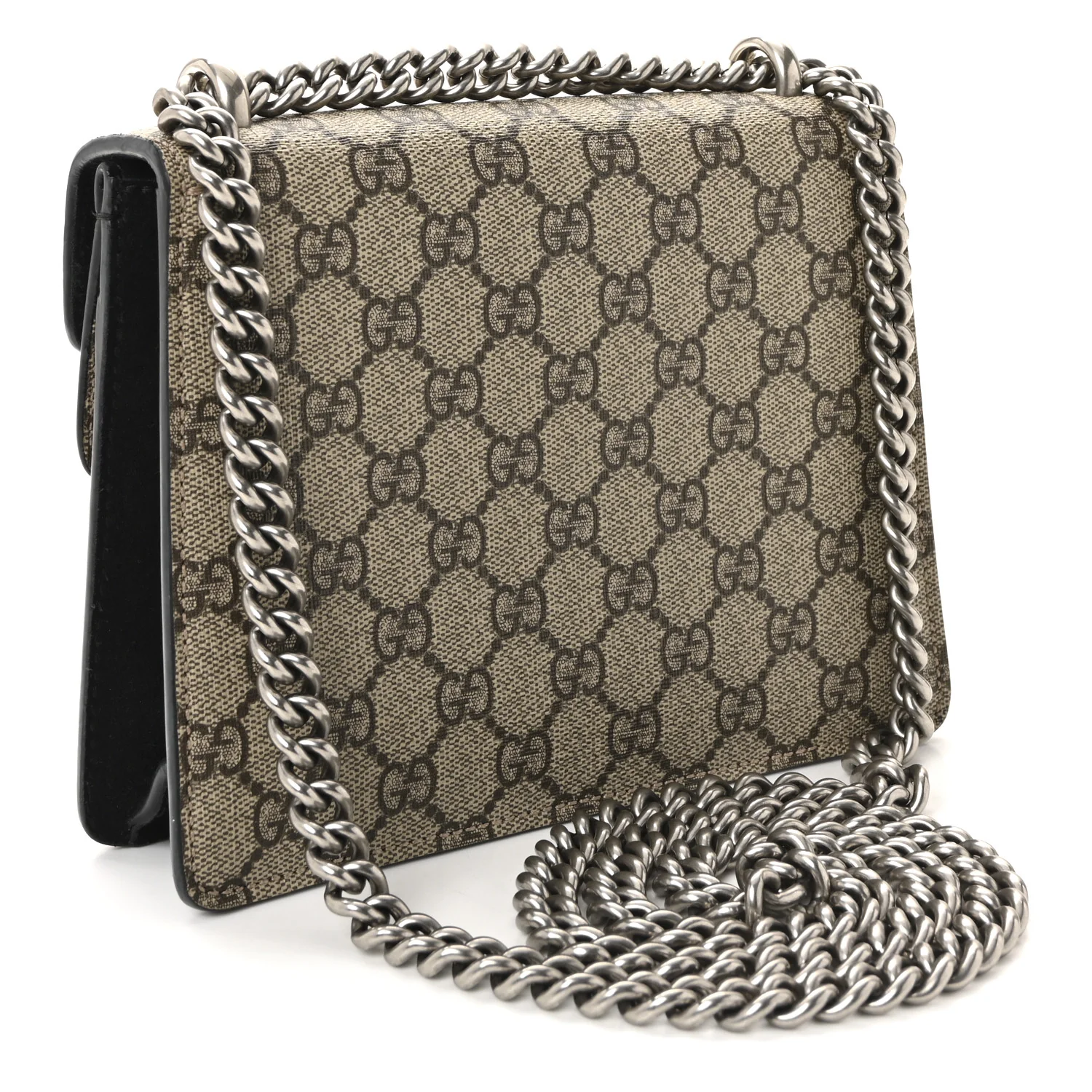 GG Supreme Monogram Mini Dionysus Shoulder Bag Black - Image 3