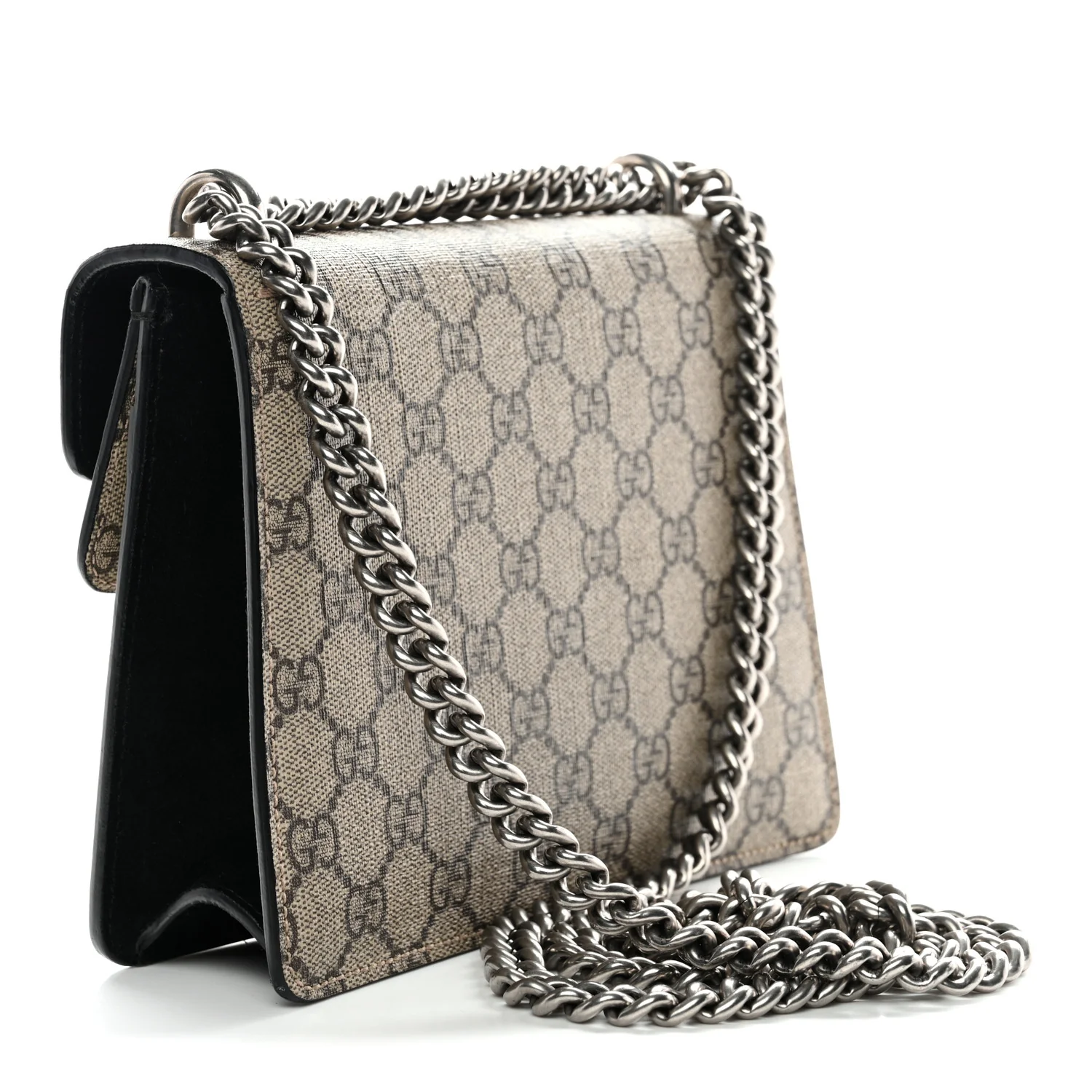 GG Supreme Monogram Mini Dionysus Shoulder Bag Black - Image 3