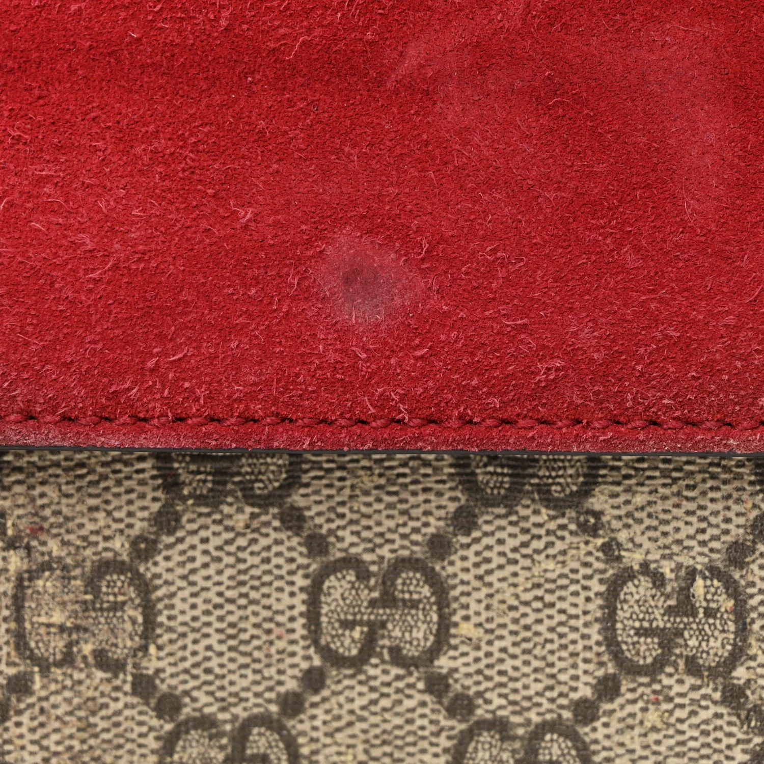 GG Supreme Monogram Mini Dionysus Shoulder Bag Hibiscus Red - Image 14