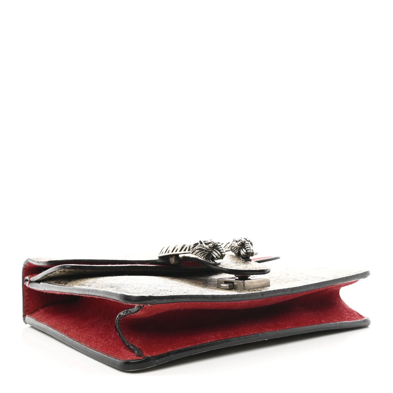 GG Supreme Monogram Mini Dionysus Shoulder Bag Hibiscus Red - Image 4