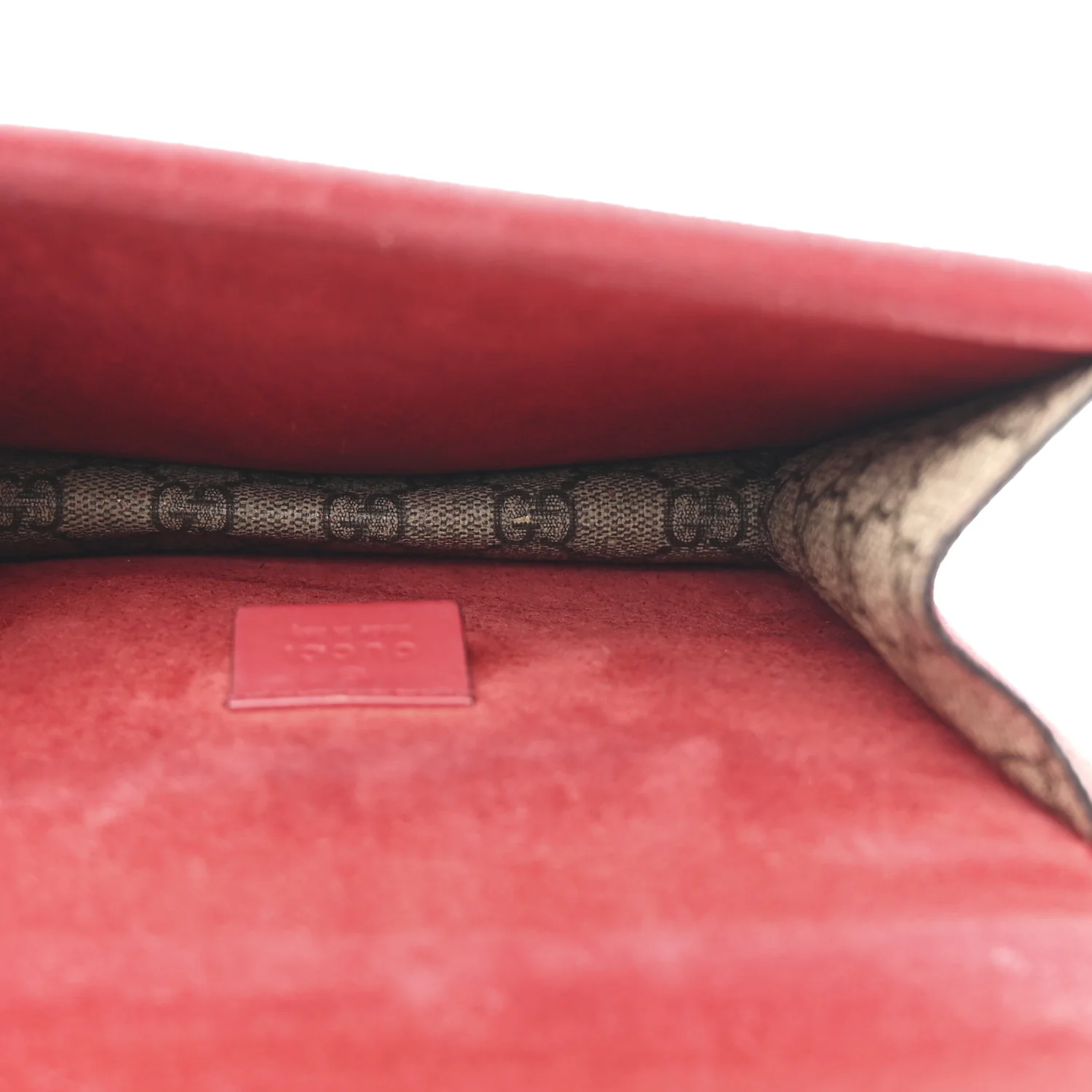 GG Supreme Monogram Mini Dionysus Shoulder Bag Hibiscus Red - Image 5