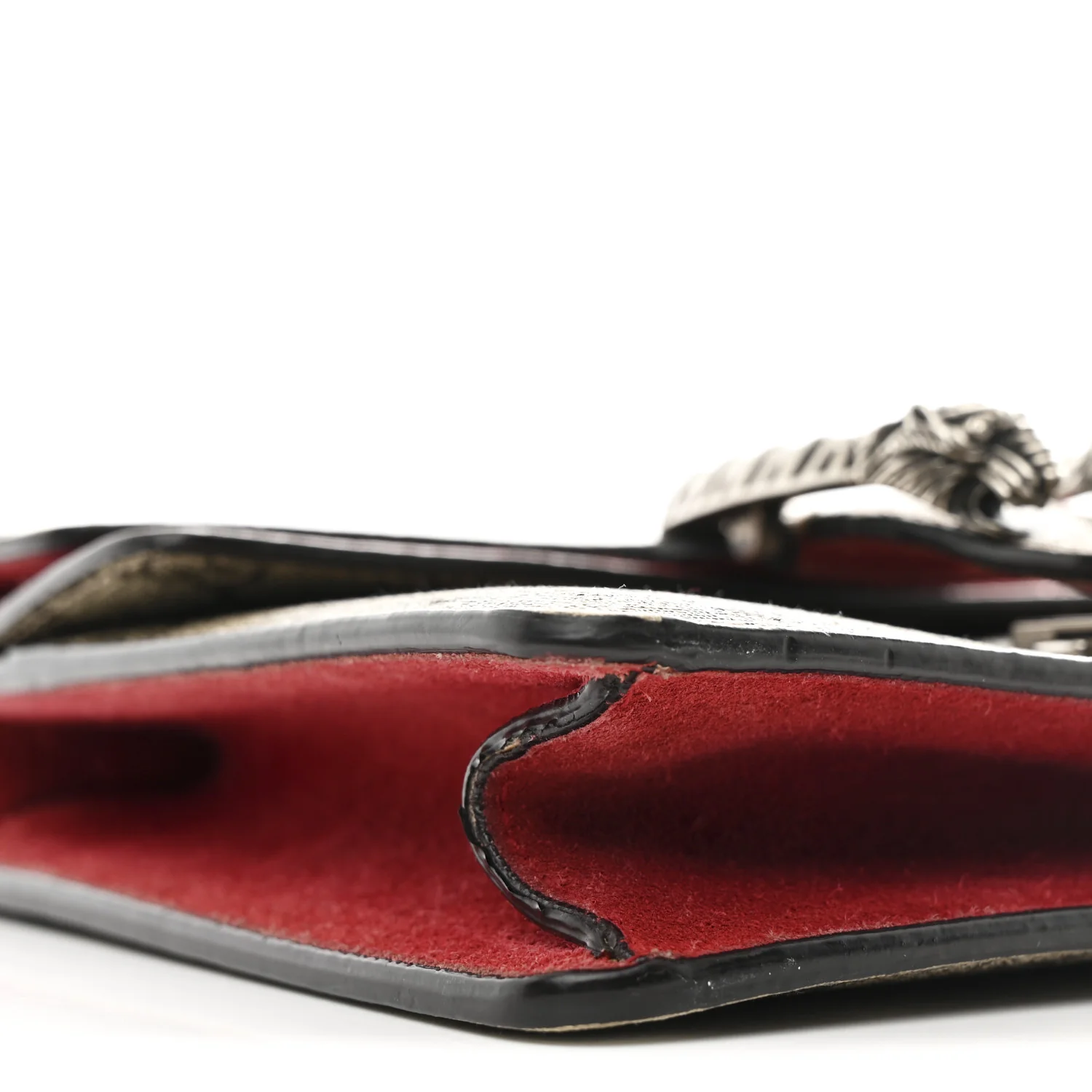 GG Supreme Monogram Mini Dionysus Shoulder Bag Hibiscus Red - Image 9