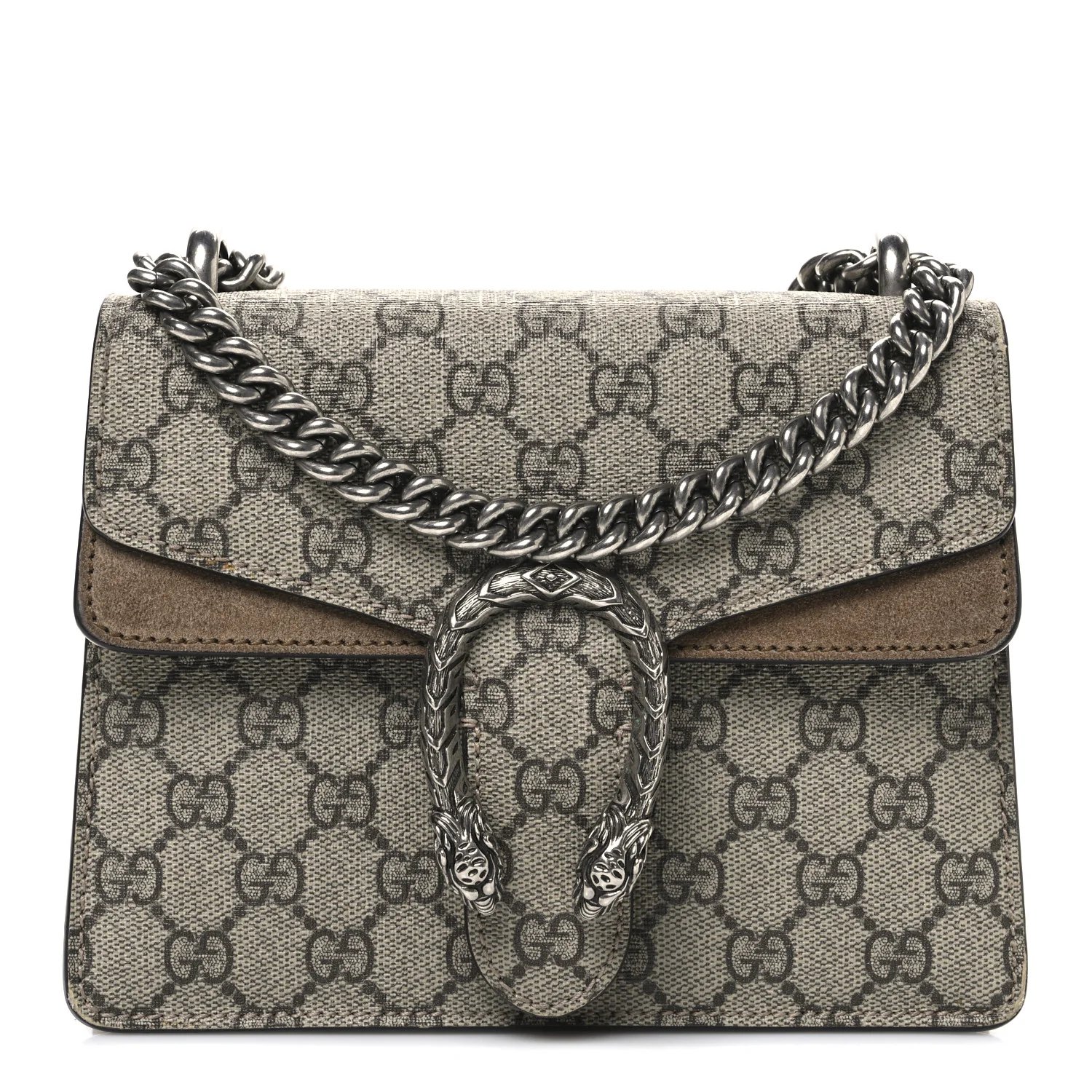 GG Supreme Monogram Mini Dionysus Shoulder Bag Taupe
