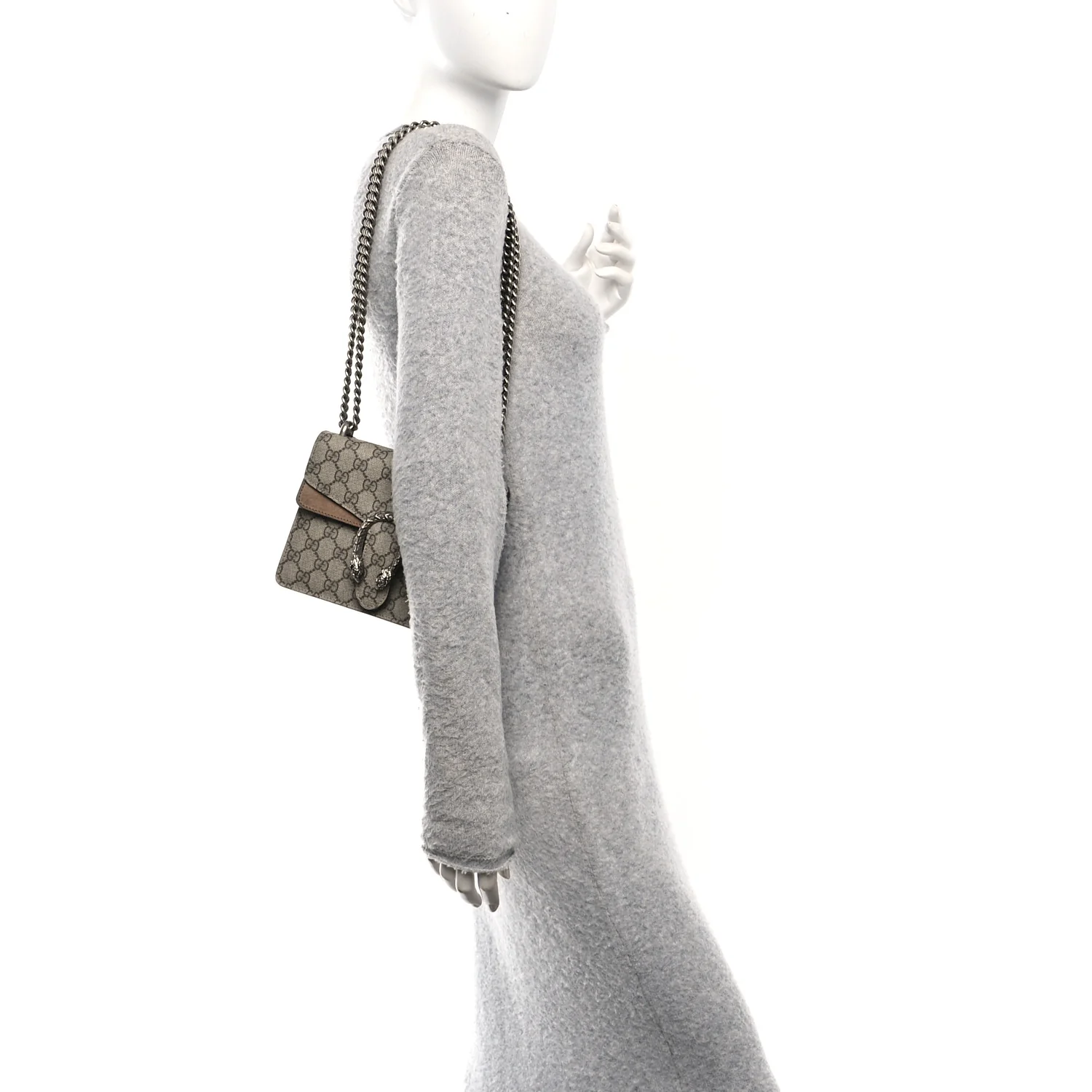 GG Supreme Monogram Mini Dionysus Shoulder Bag Taupe - Image 2